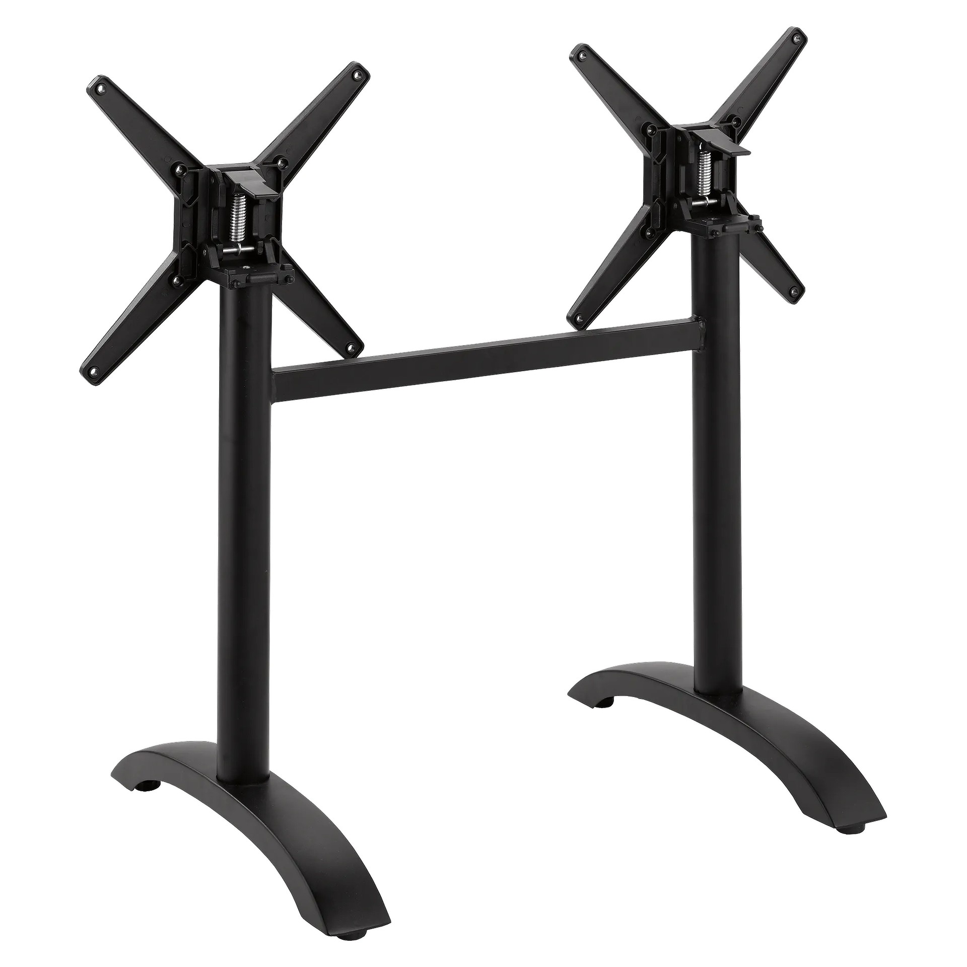 SELECT-Serie: Tischgestell Vento-2K klappbar, Aluminium schwarz pulverbeschichtet, Outdoor, Terrasse