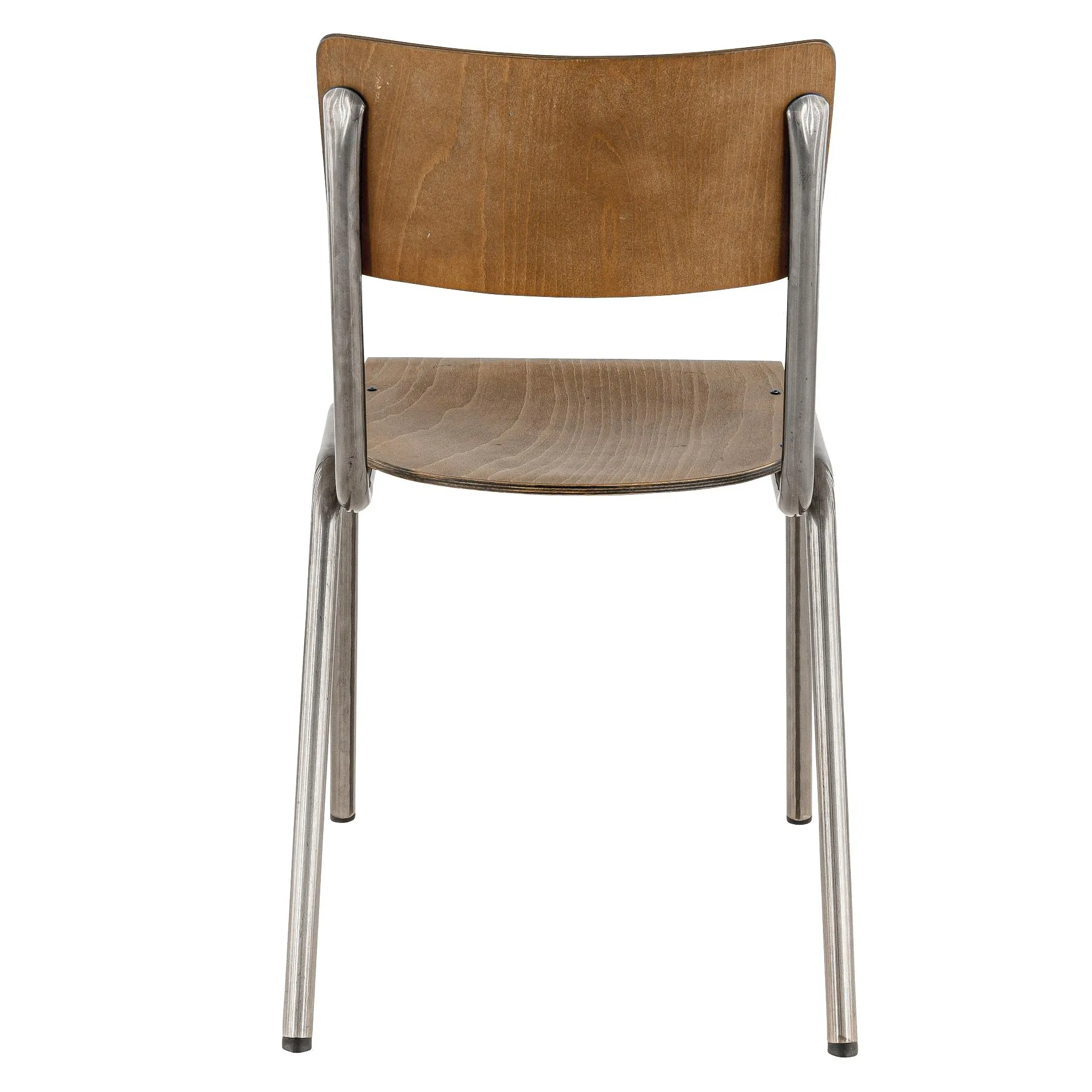 Stuhl Flori, Holzsitz, Industrie-Finish, Metallstuhl, Factory Industrie Design