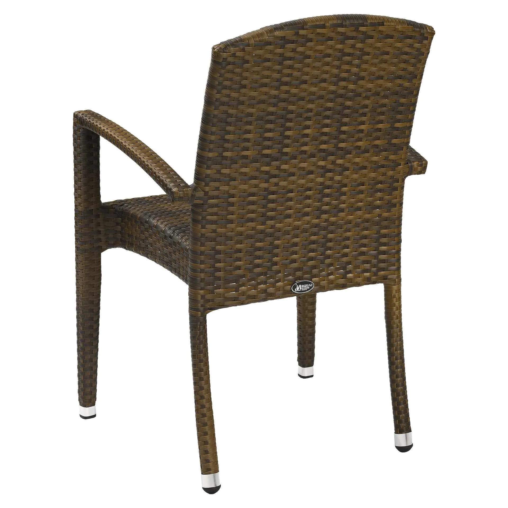 Stuhl Elliot AL, Geflecht burned, Polyrattan, Terrassenstuhl, Outdoorstuhl