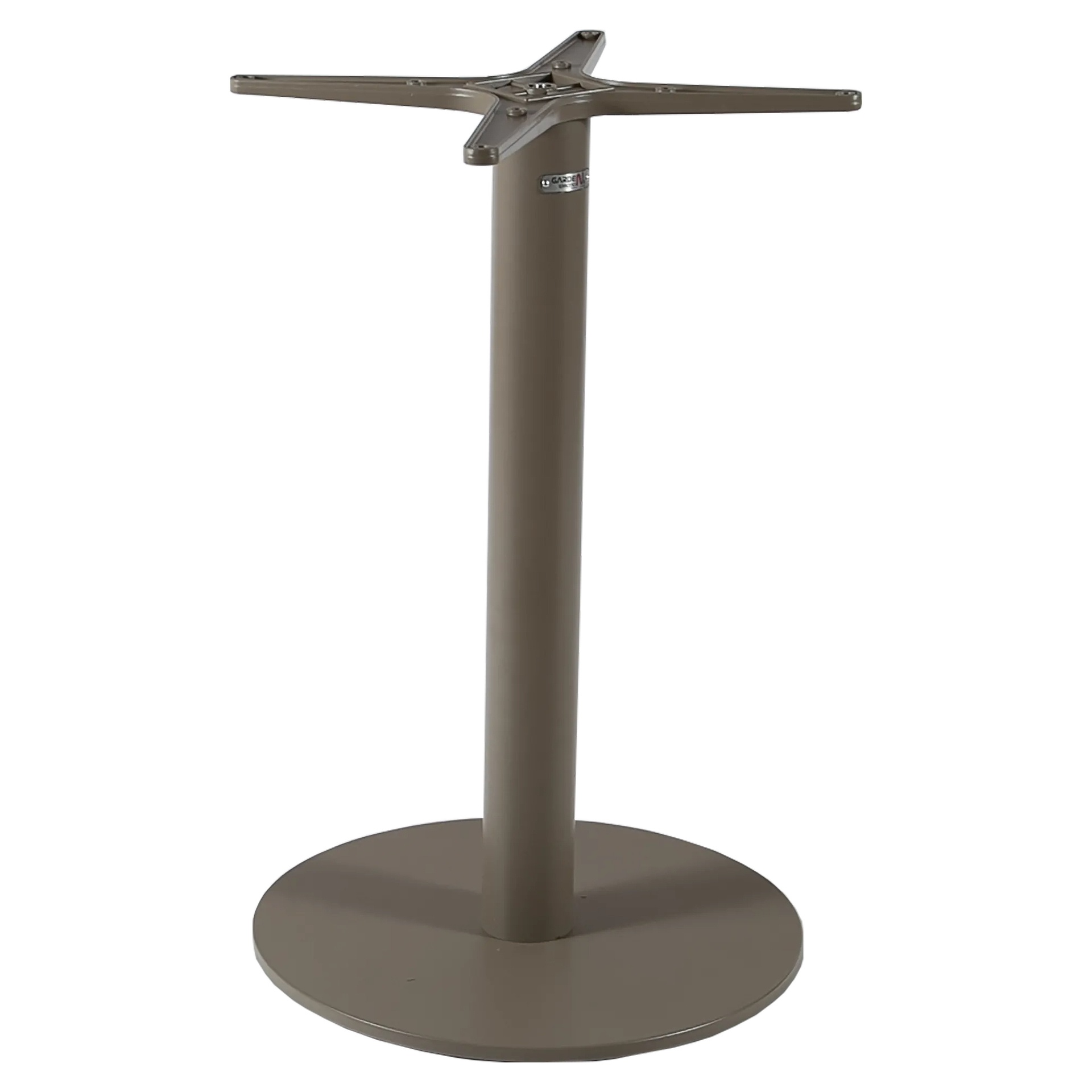 Ana R Tischgestell Aluminium greige pulverbeschichtet, Outdoor, Terrasse