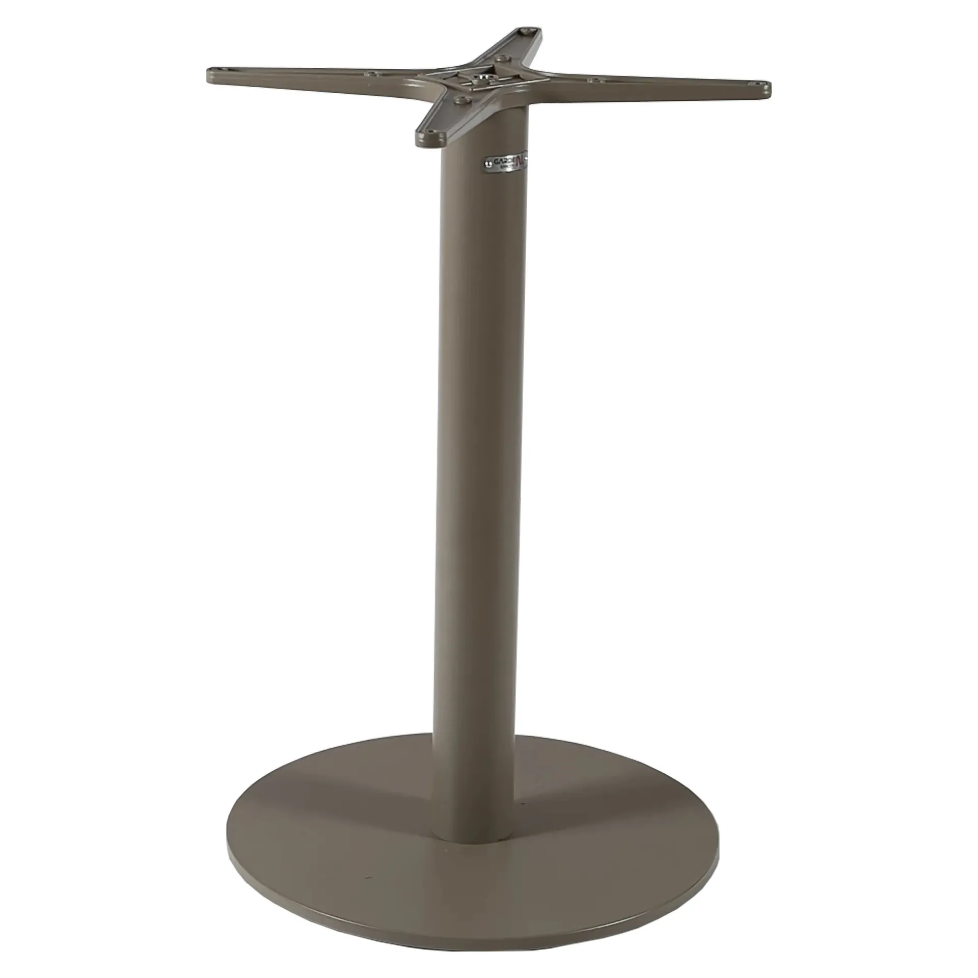 CLASSIC-Serie: Tischgestell Ana R Aluminium greige pulverbeschichtet, Outdoor, Terrasse