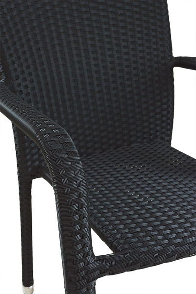 Hugo-Black-Detail Terrassenstuhl Hugo black -  Armlehne