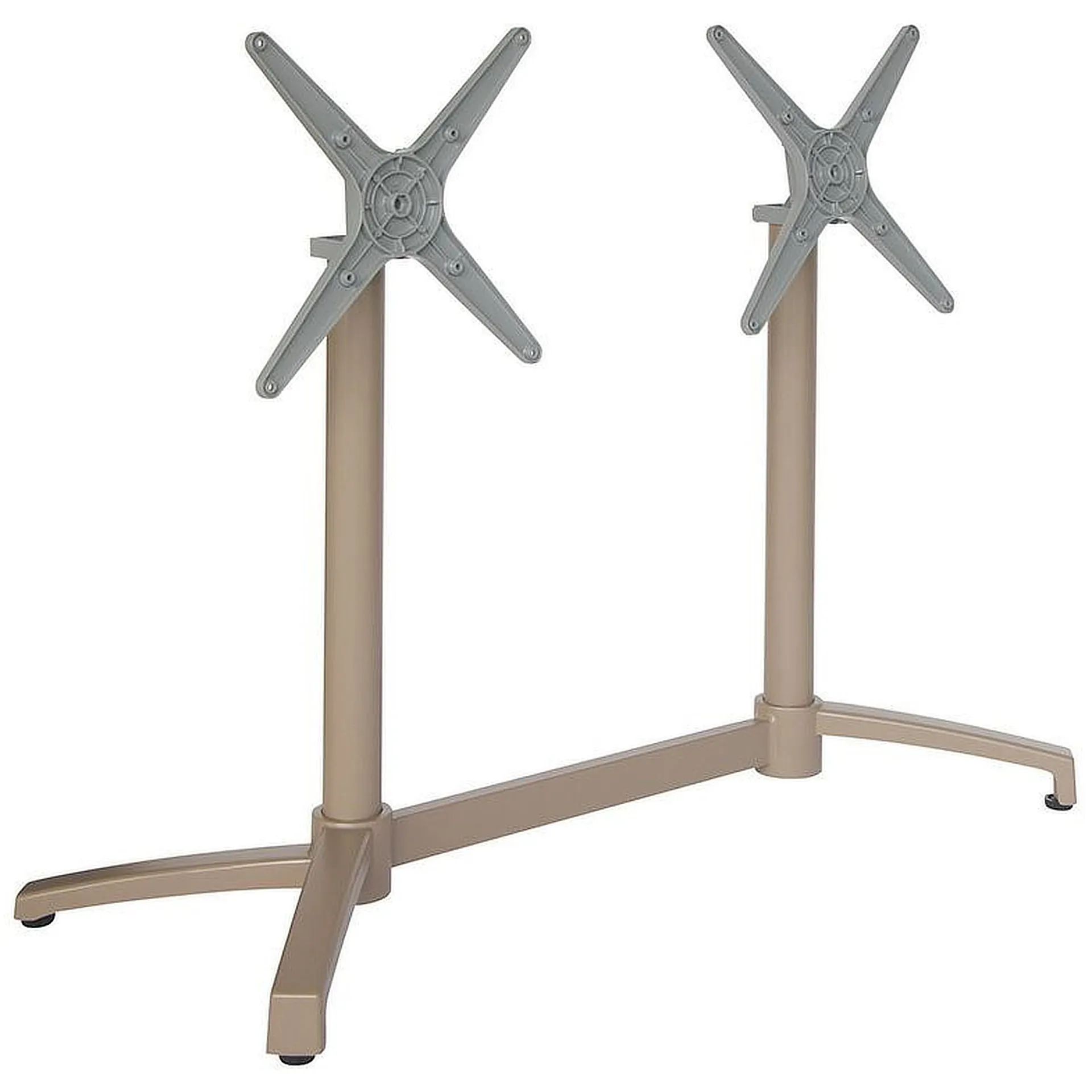 SELECT-Serie: Tischgestell Velos-2K klappbar, Aluminium taupe pulverbeschichtet, Outdoor, Terrasse