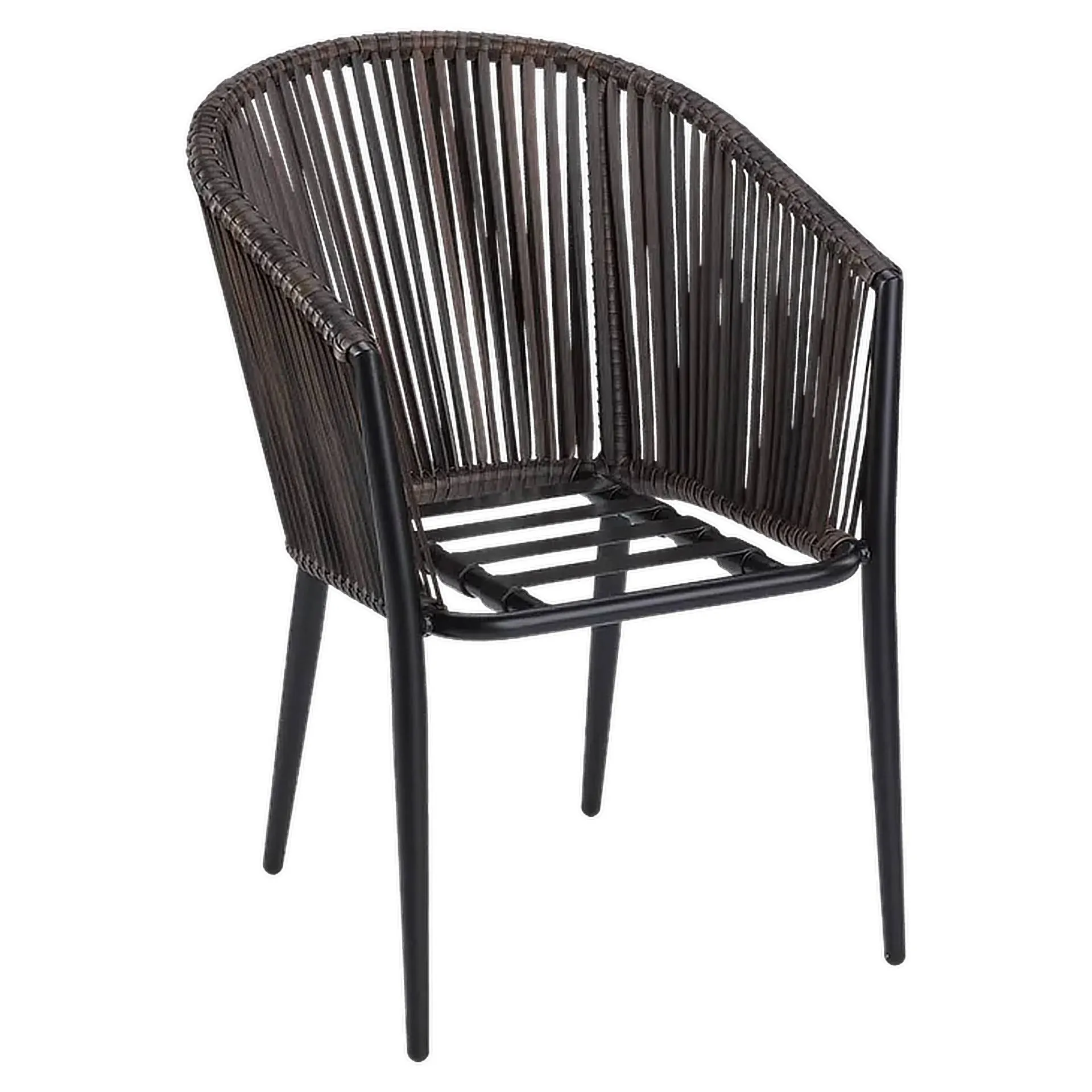 Sessel Rio, Geflecht braun, Kunststoffgeflecht, Terrassensessel, Outdoorsessel