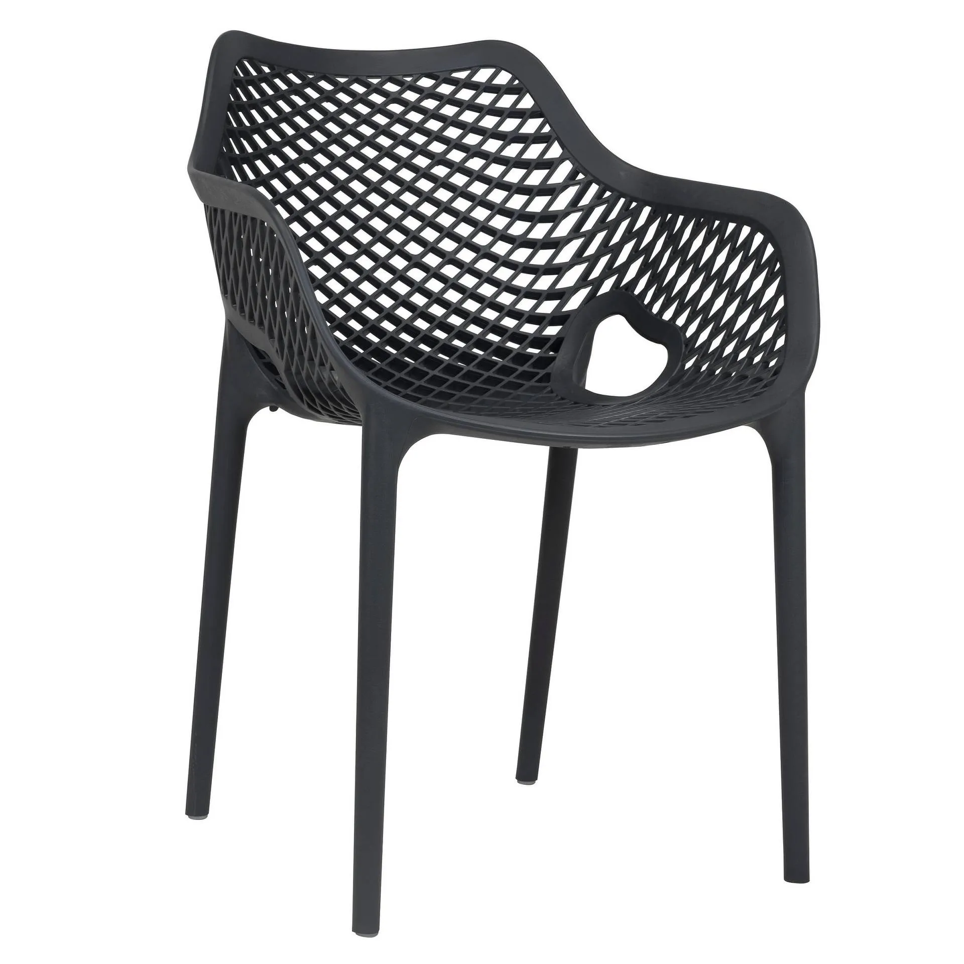 Sessel Air AL Grey FiberglasPolypropylen, Terrassenstuhl, Outdoorstuhl