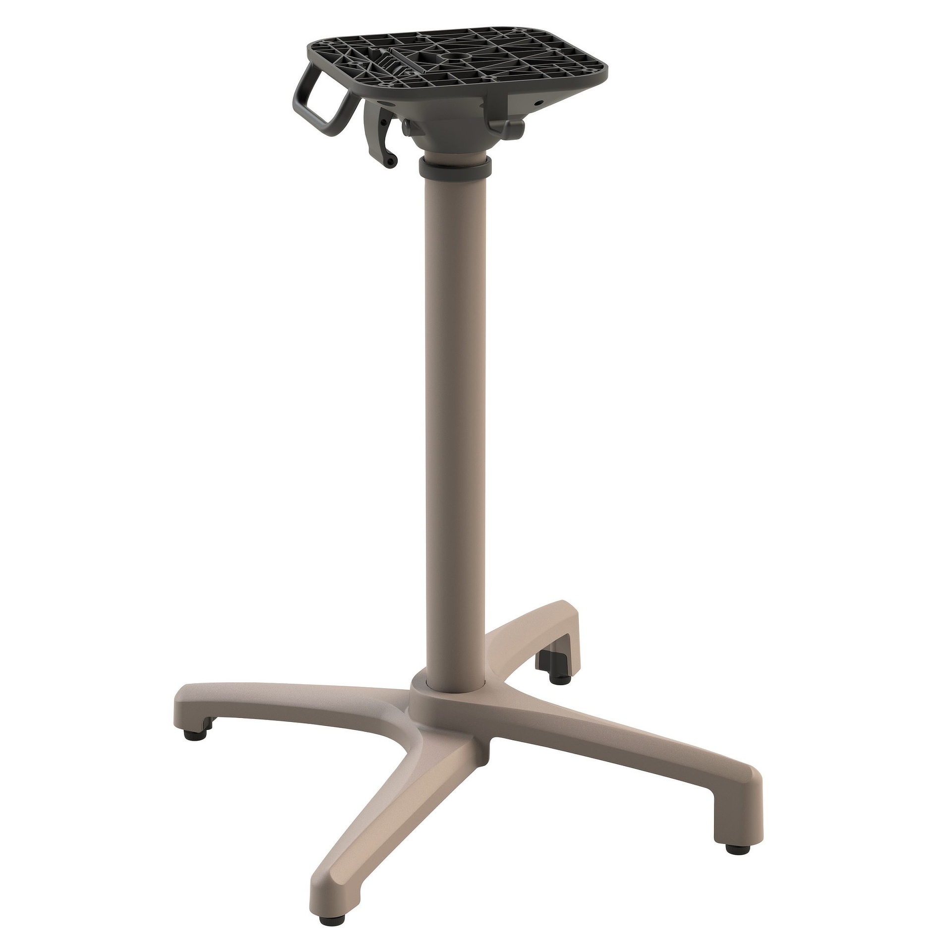 PREMIUM-Serie: Tischgestell Alva-1K klappbar Aluminium khaki pulverbeschichtet, Outdoor, Terrasse