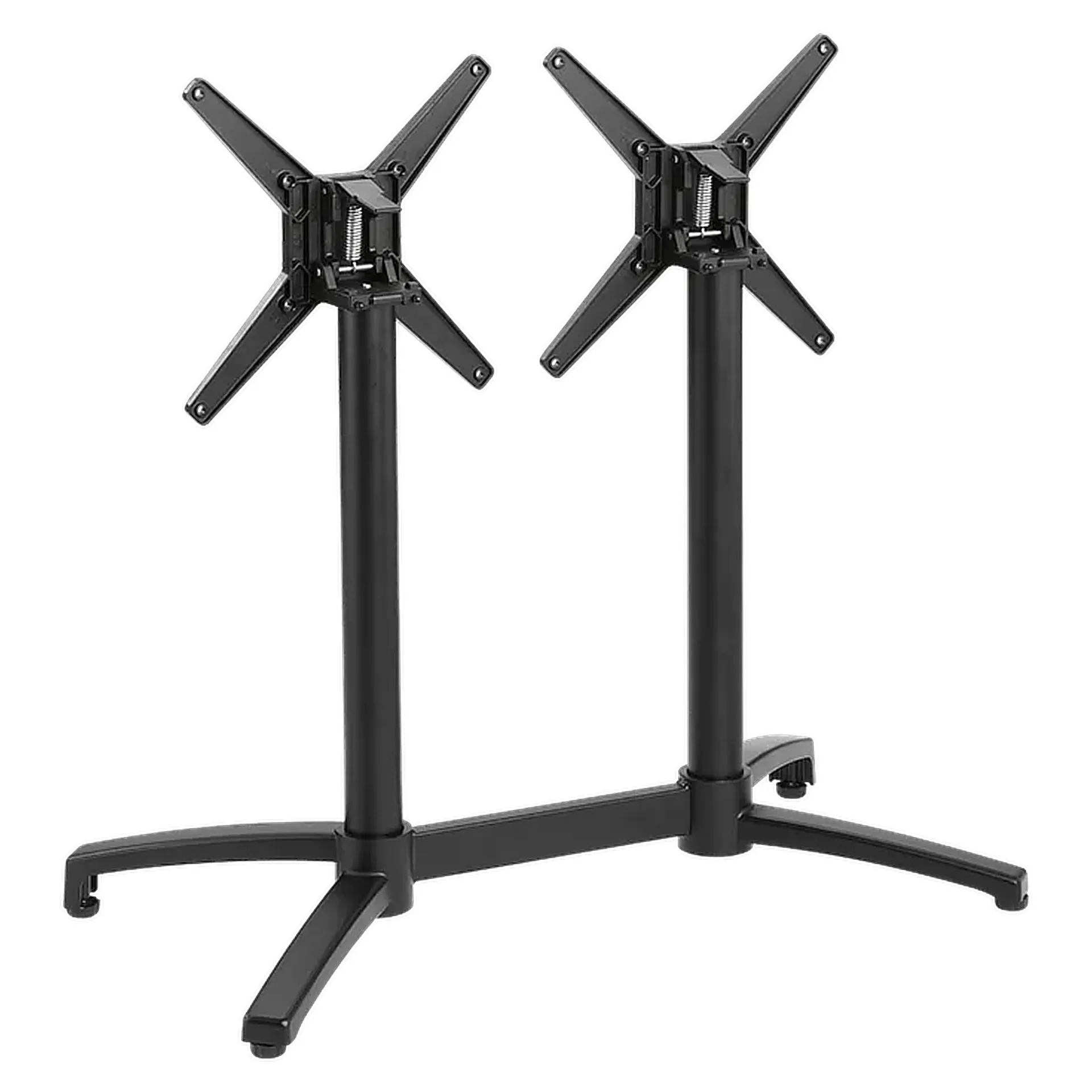 CLASSIC-Serie: Tischgestell Kalevi-2K klappbar, Aluminium schwarz pulverbeschichtet, Outdoor, Terrasse