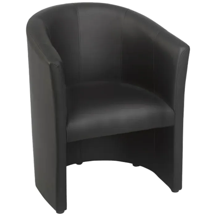 Sessel Kerim, Polster Schwarzbraun, Lobbysessel, Loungesessel