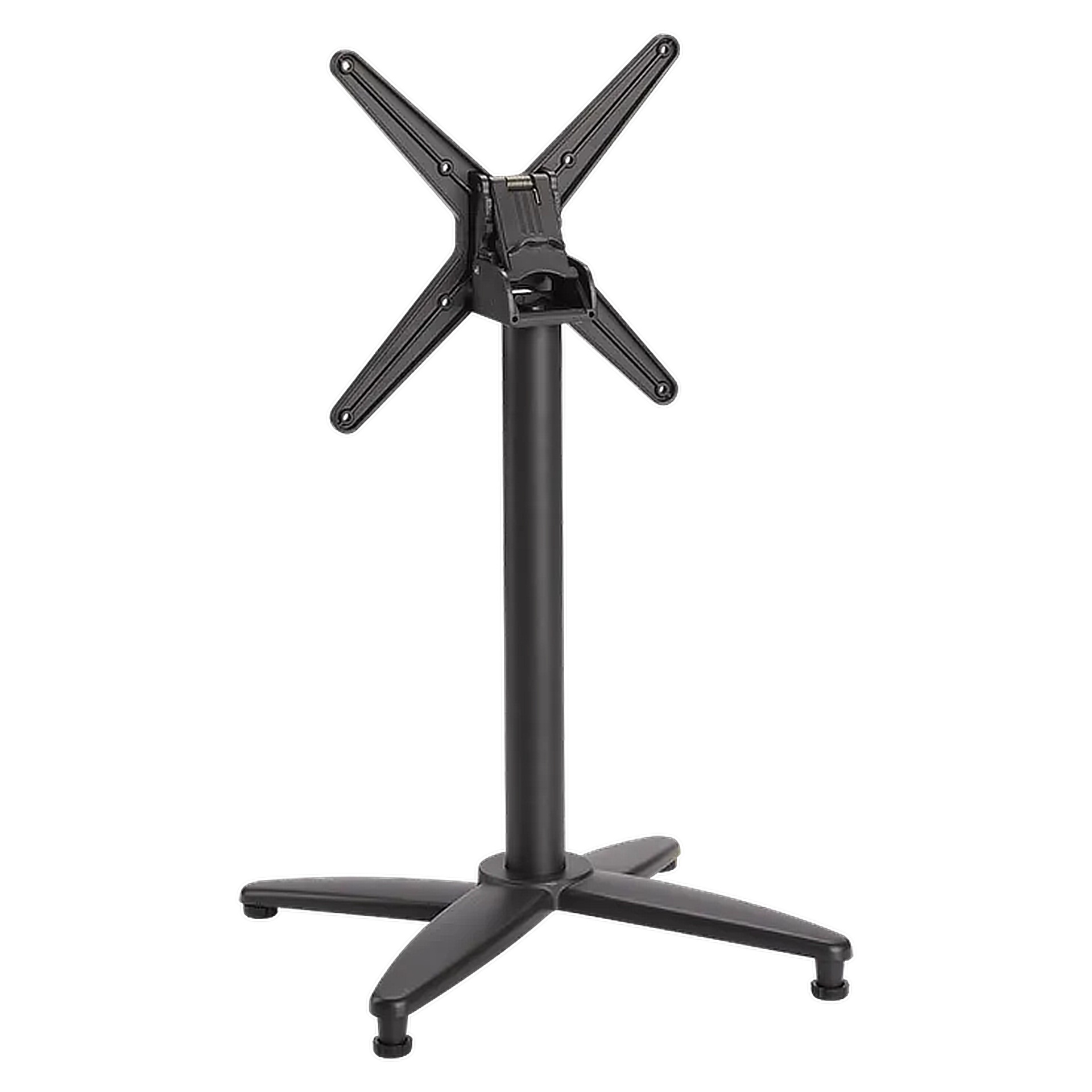 Matti-1K Tischgestell klappbar, Aluminium anthrazit pulverbeschichtet, Outdoor, Terrasse