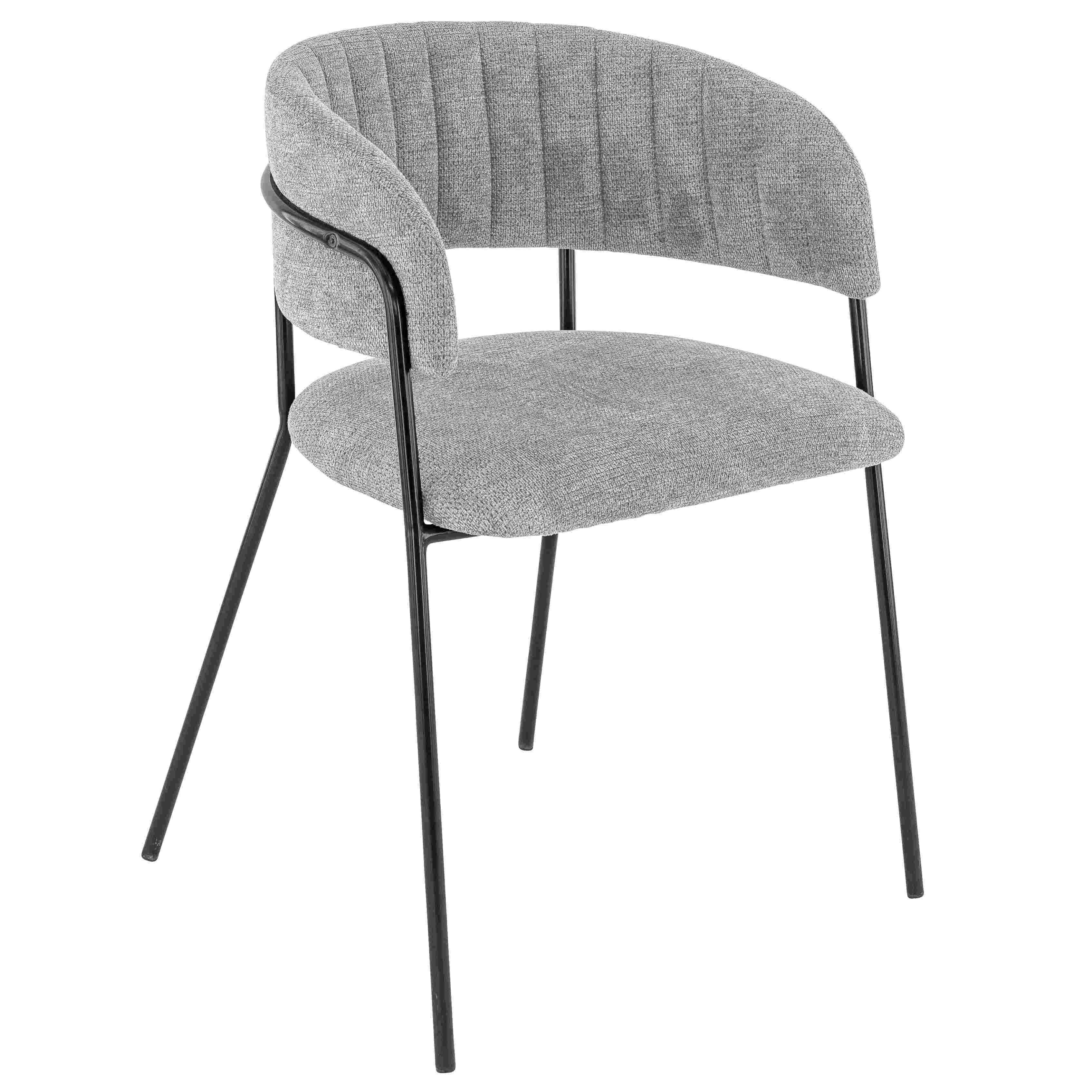 Stuhl Clinton AL, Polster Grey, Schwarz, Polsterstuhl, Factory Industrie Design Stuhl Clinton AL, Polster Grey, Schwarz, Polsterstuhl, Factory Industrie Design