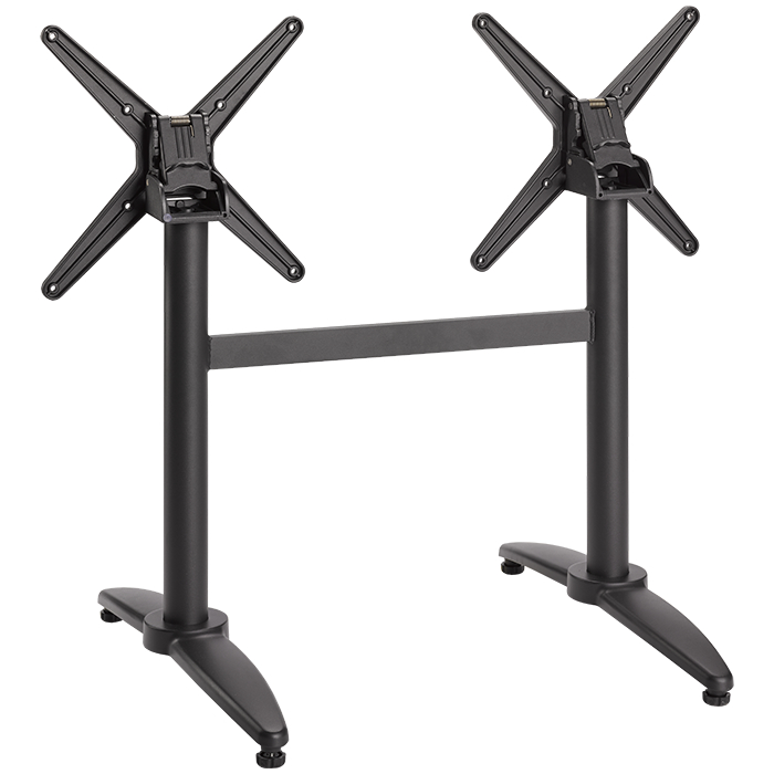 Matti-2K-anthrazit-Kipp Gastronomie Terrassen Tischgestell Matti-2K mit Klappmechanismus, Aluminium anthrazit pulverbeschichtet, Outdoortischgestell