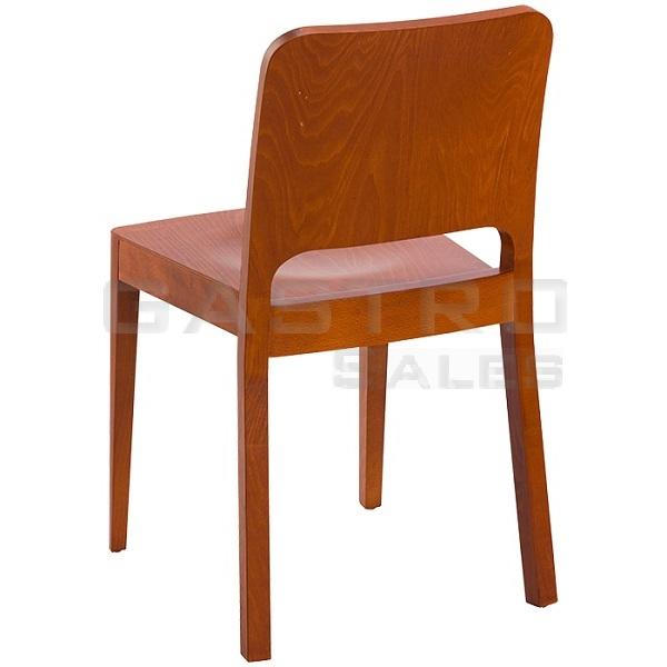 Rückseite vom Stuhl Karla in anderer Holzfarbe 