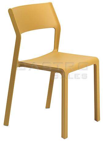 Stuhl Oskar Yellow Fiberglas Polypropylen Terrassenstuhl Outdoorstuhl