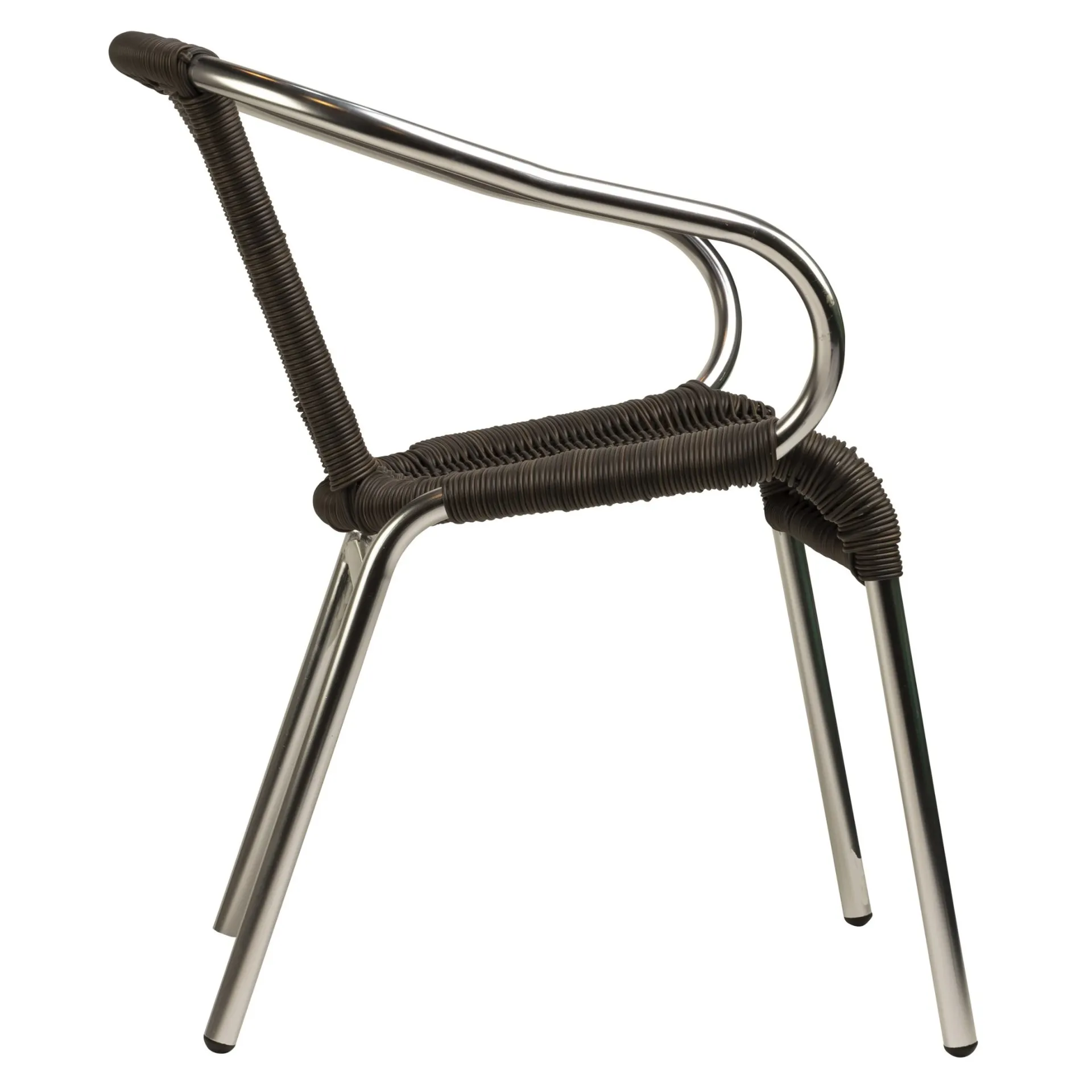 Stuhl Leopold, Gewebe coffee, Polyrattan, Terrassenstuhl, Outdoorstuhl