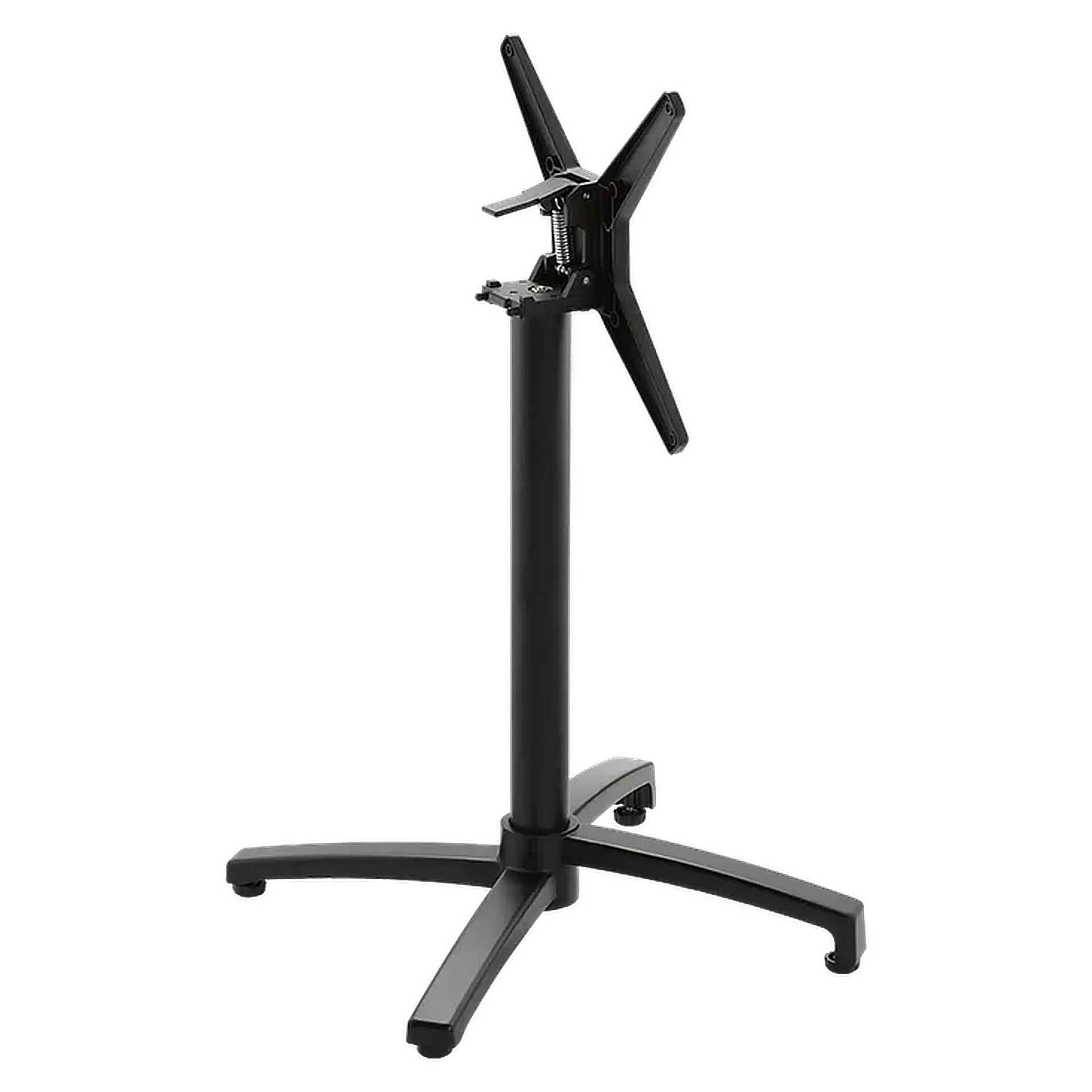 CLASSIC-Serie: Tischgestell Kalevi-1K klappbar, Aluminium schwarz pulverbeschichtet, Outdoor, Terrasse