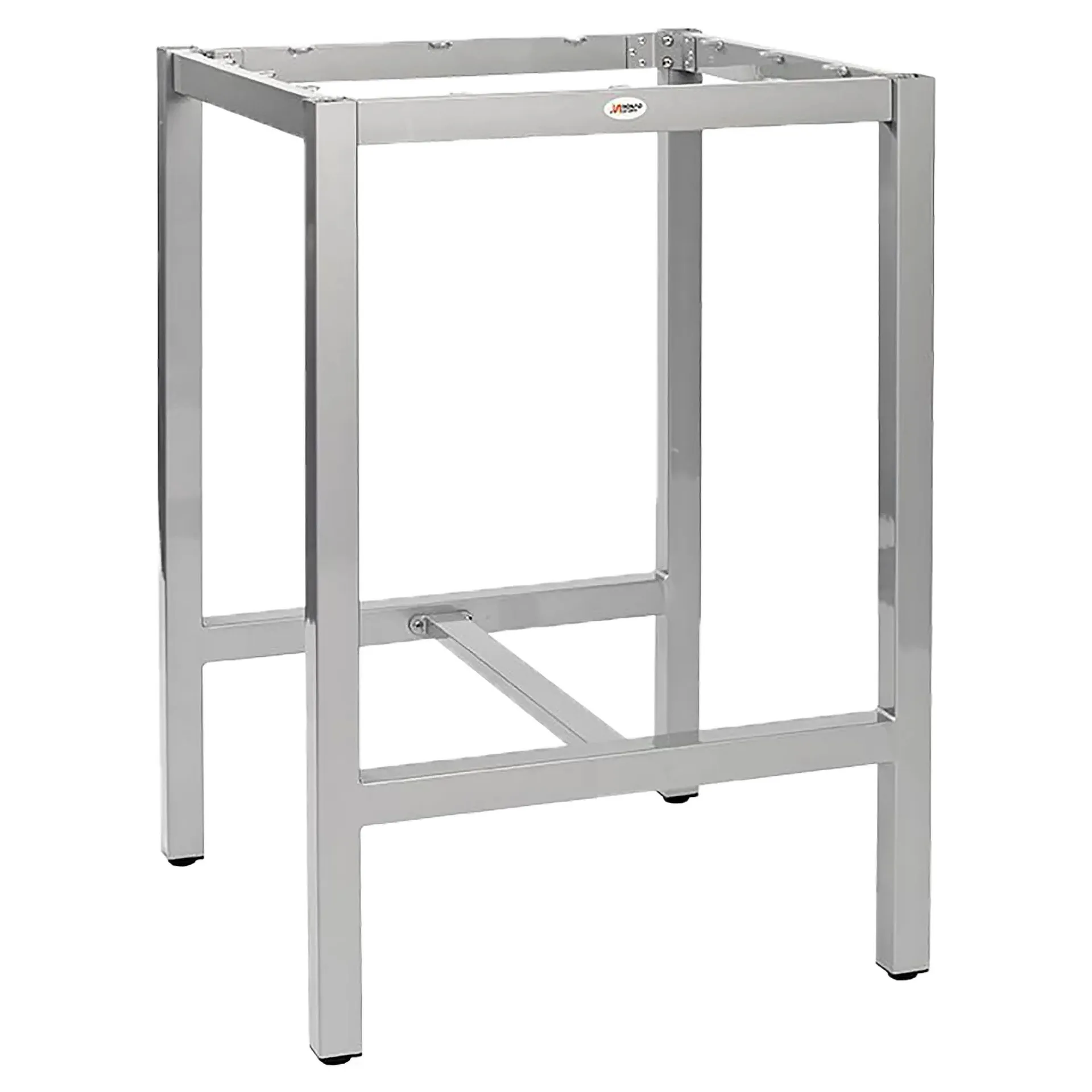 CLASSIC-Serie: Stehtischgestell Dina Bar 80 Aluminium silber pulverbeschichtet, Outdoor, Terrasse