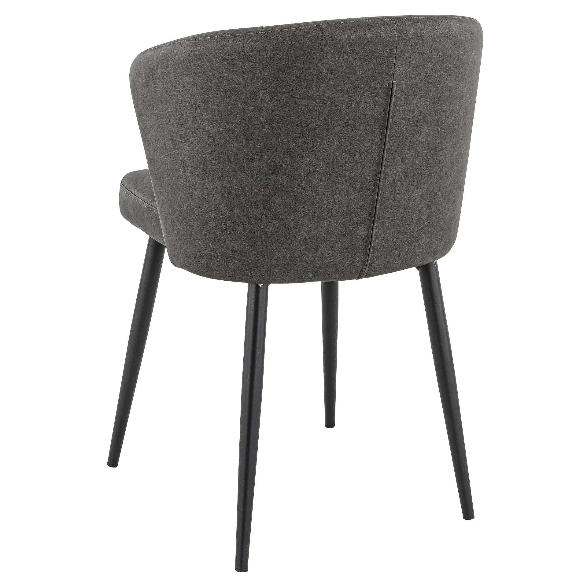Stuhl Dimitri, Polster Anthrazit, Schwarz, Polsterstuhl, Factory Industrie Design