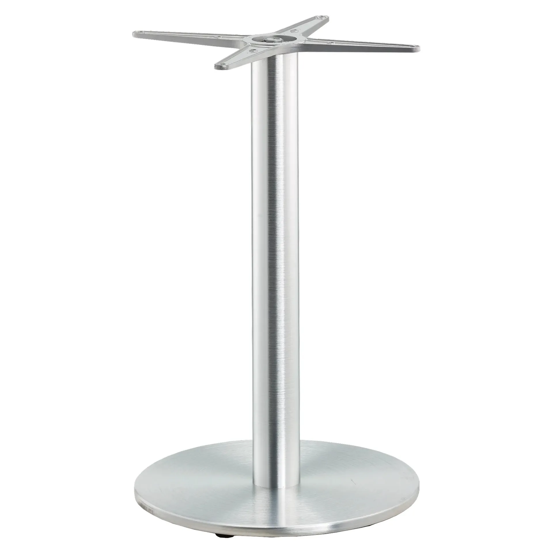 CLASSIC-Serie: Tischgestell Ana R Aluminium gebürstet in Edelstahloptik, Outdoor, Terrasse
