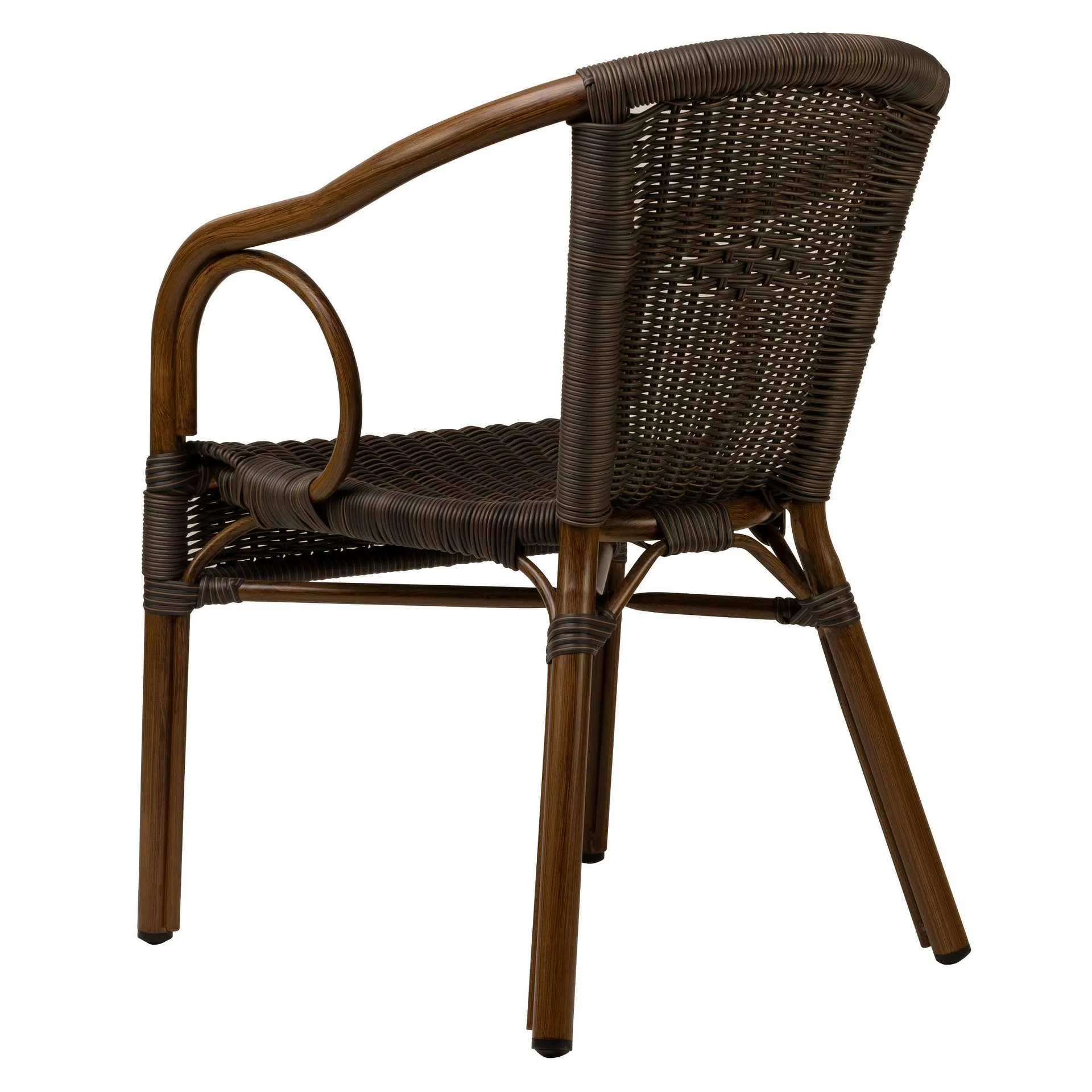 Stuhl Hulda, Gewebe coffee, Polyrattan, Terrassenstuhl, Outdoorstuhl