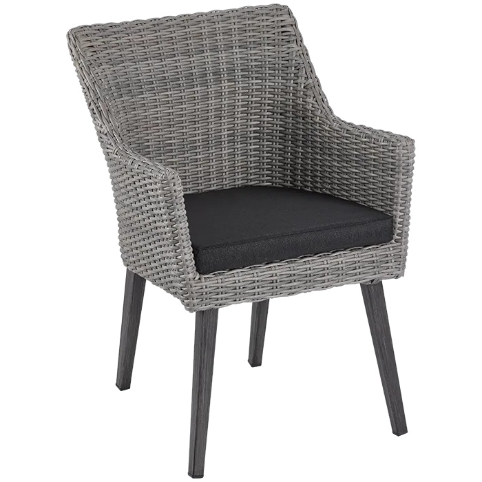 Stuhl Olsen, Geflecht grau-braun, Polyrattan, Terrassenstuhl, Outdoorstuhl Stuhl Olsen, Geflecht grau-braun, Polyrattan, Terrassenstuhl, Outdoorstuhl