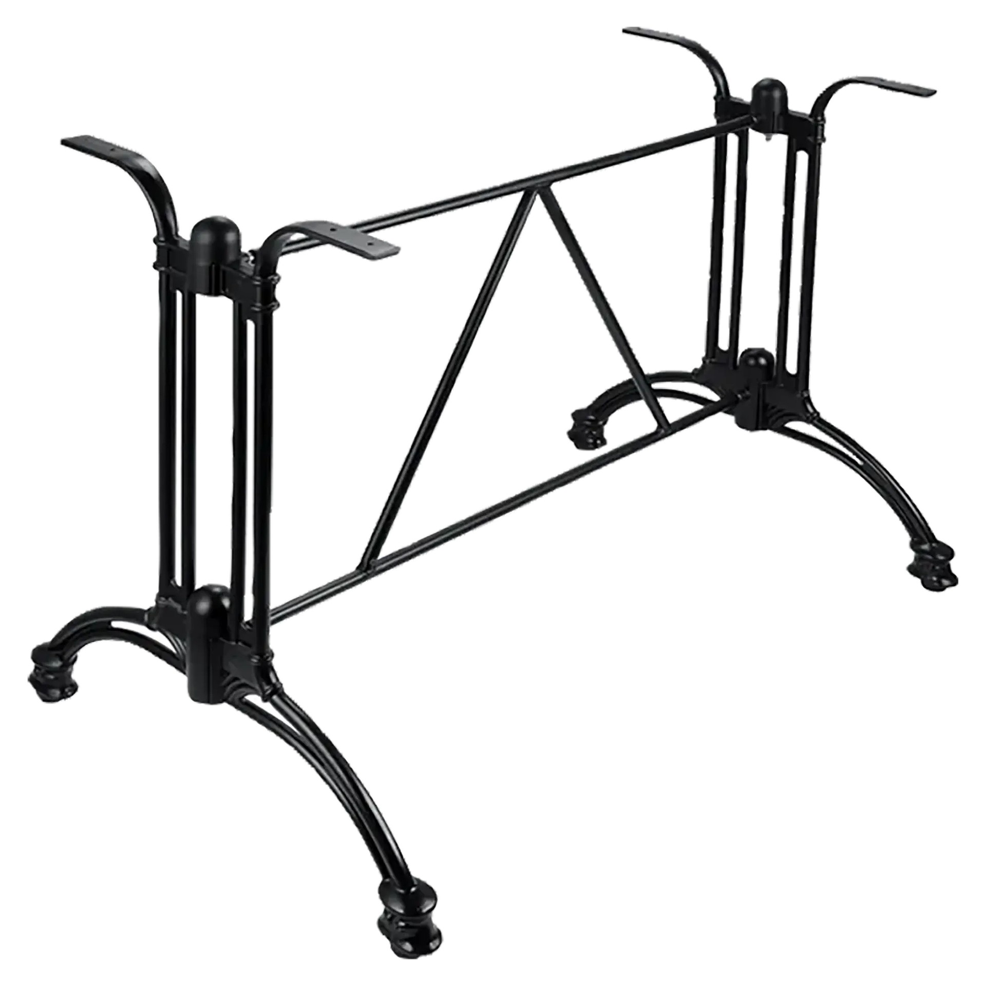 Kent-2 Tischgestell Gussaluminium schwarz pulverbeschichtet, Outdoor, Terrasse