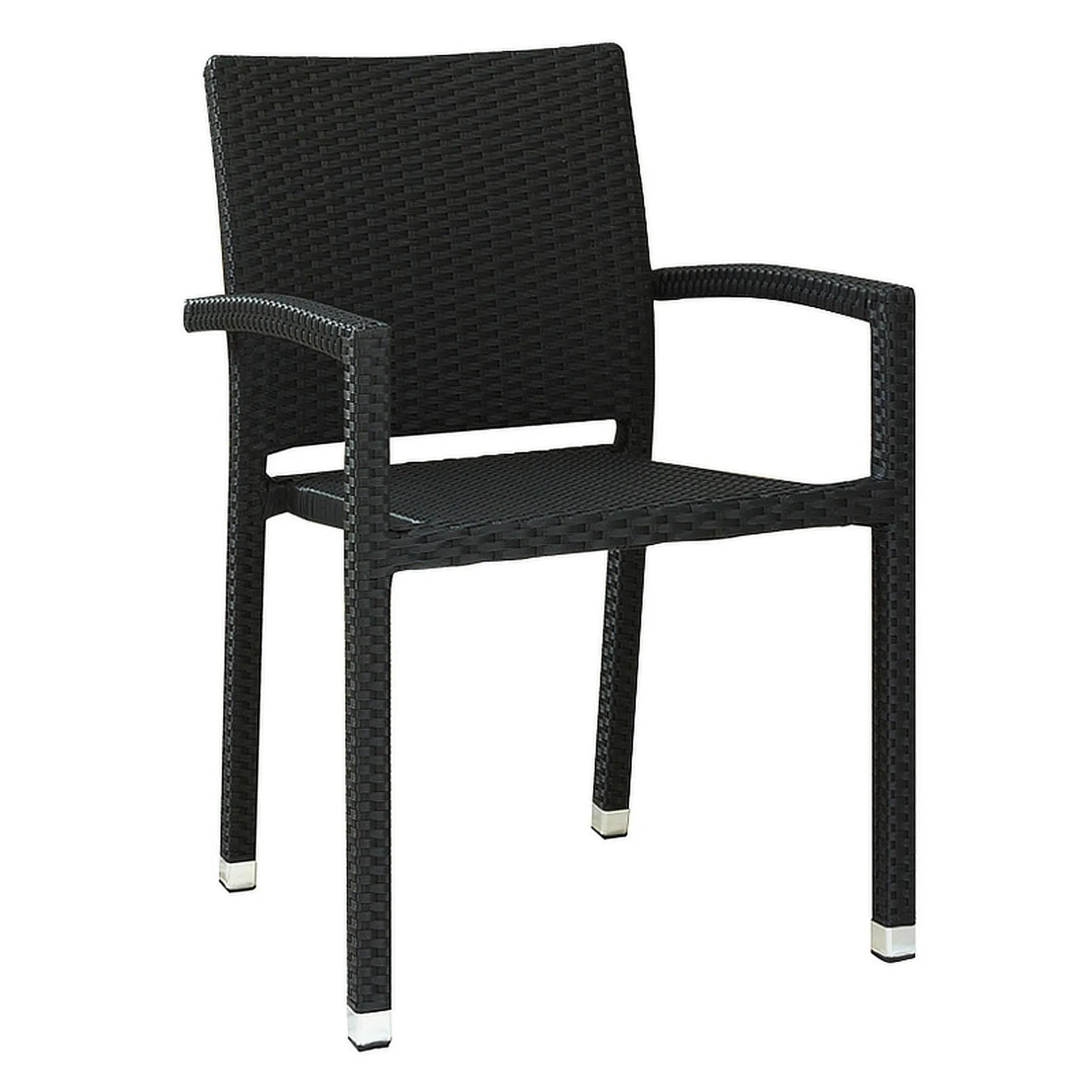 Stuhl Moritz New, Geflecht black, Polyrattan, Terrassenstuhl, Outdoorstuhl