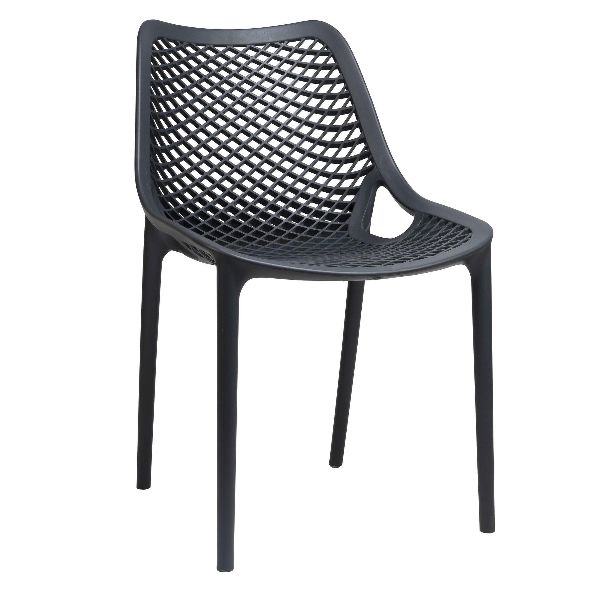 Stuhl Air Grey FiberglasPolypropylen, Terrassenstuhl, Outdoorstuhl