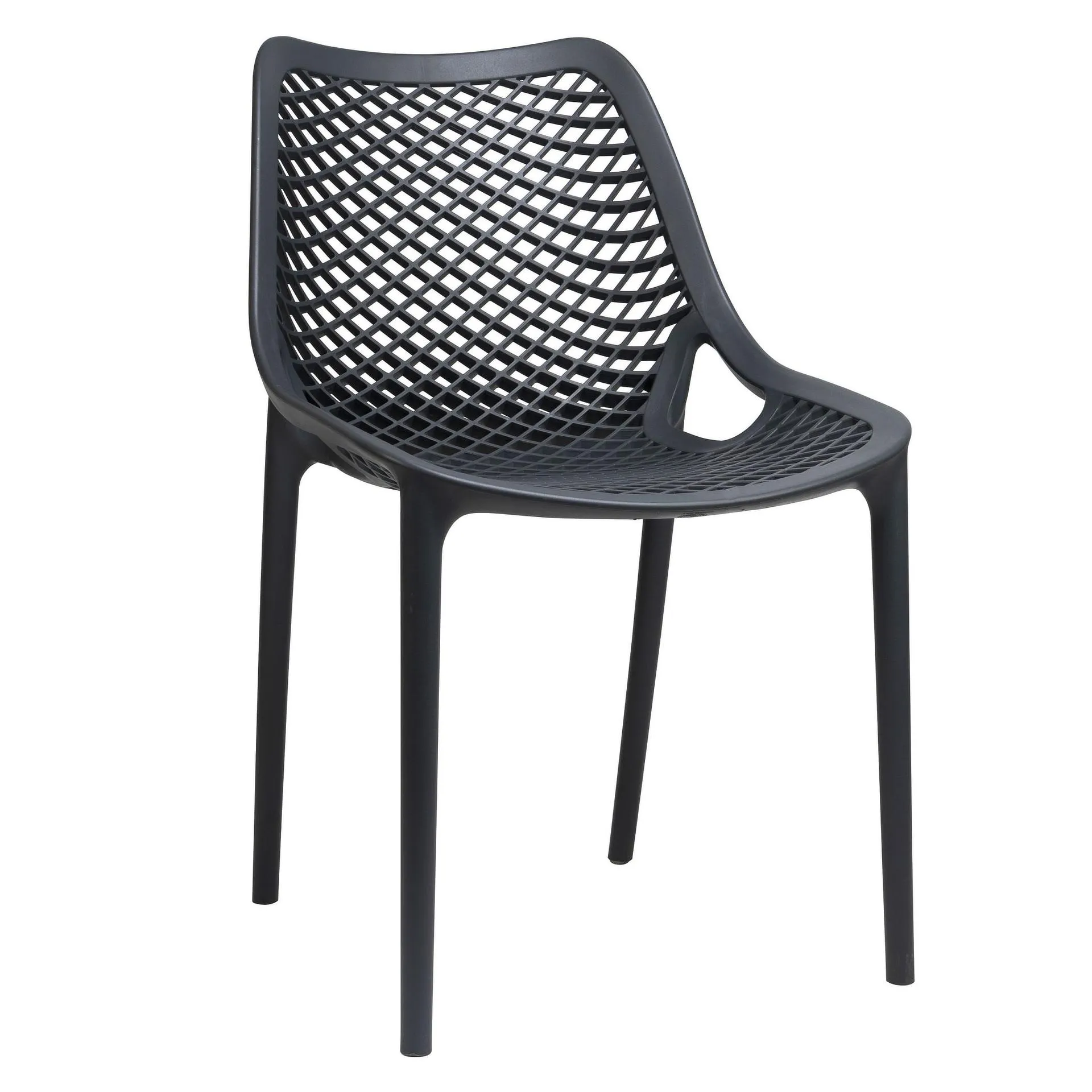Stuhl Air Grey FiberglasPolypropylen, Terrassenstuhl, Outdoorstuhl