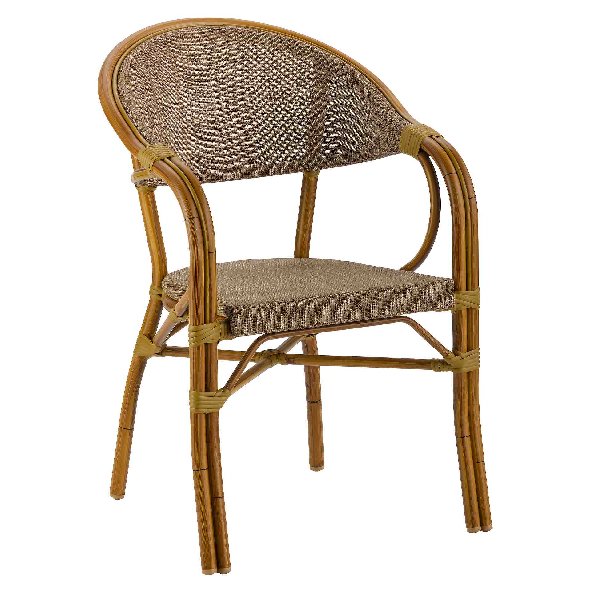 Stuhl Eike, Gewebe grau, Textilen, Terrassenstuhl, Outdoorstuhl