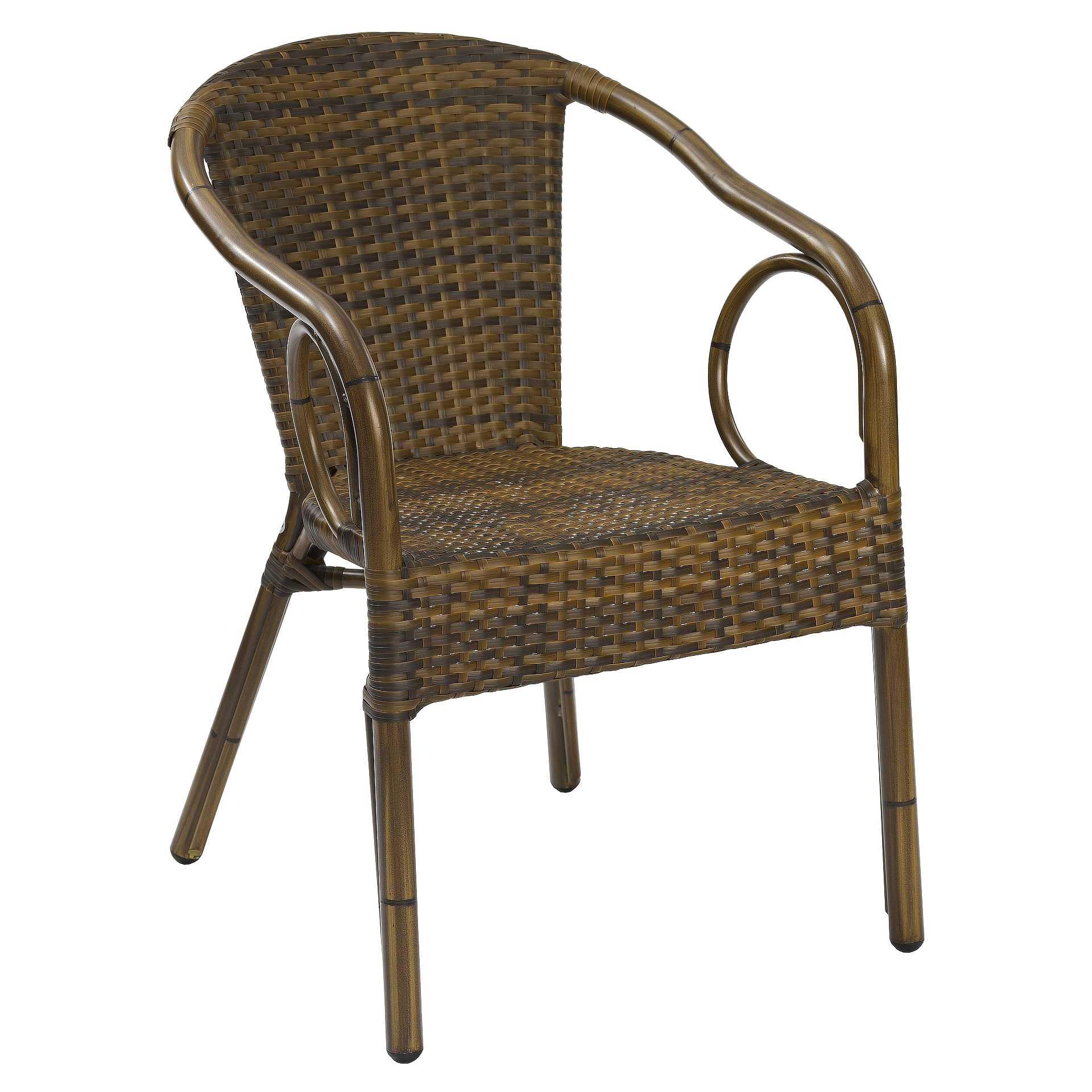 Stuhl Nora, Gewebe burned, Polyrattan, Terrassenstuhl, Outdoorstuhl