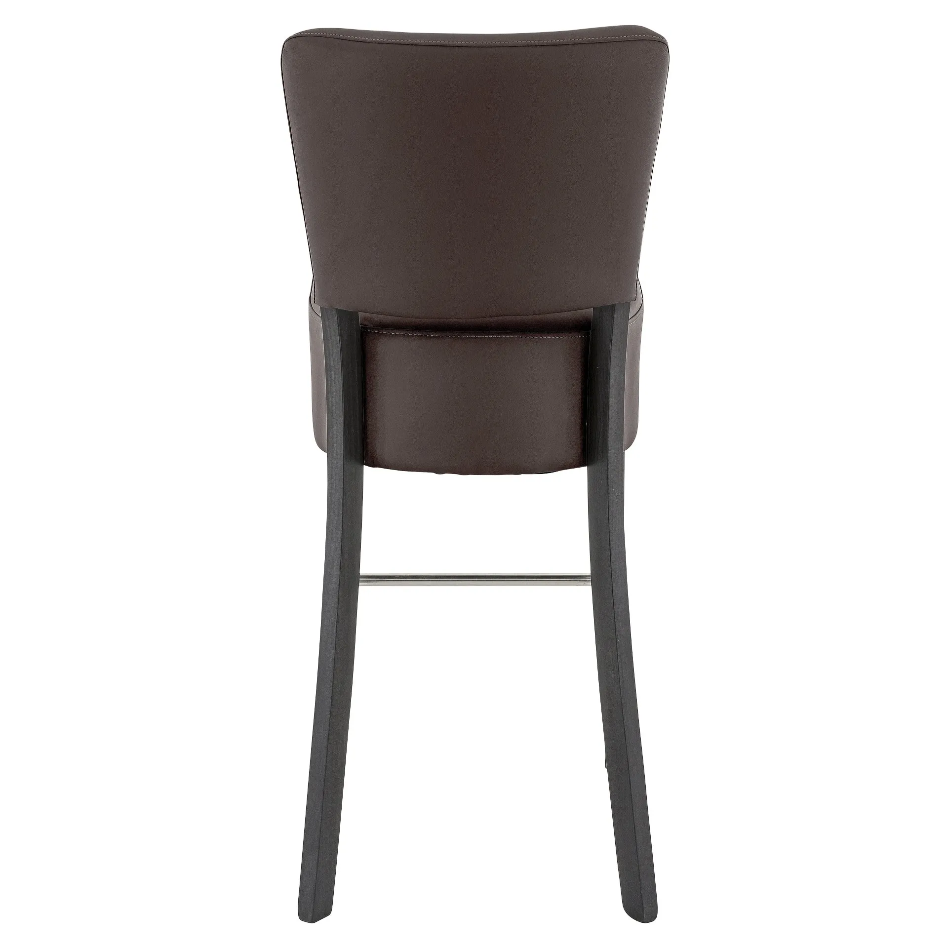 Hocker Hardy, Polster Choco, Wenge, Polsterbarhocker, Gastronomiebarhocker