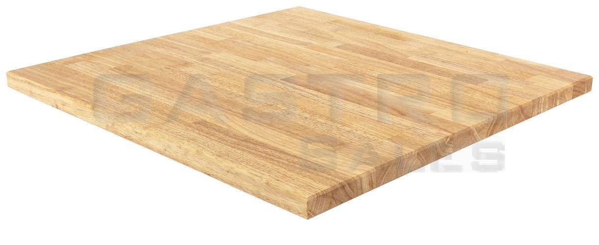 Gastronomie Tischplatten Massiv 30 mm Rubberwood Natural