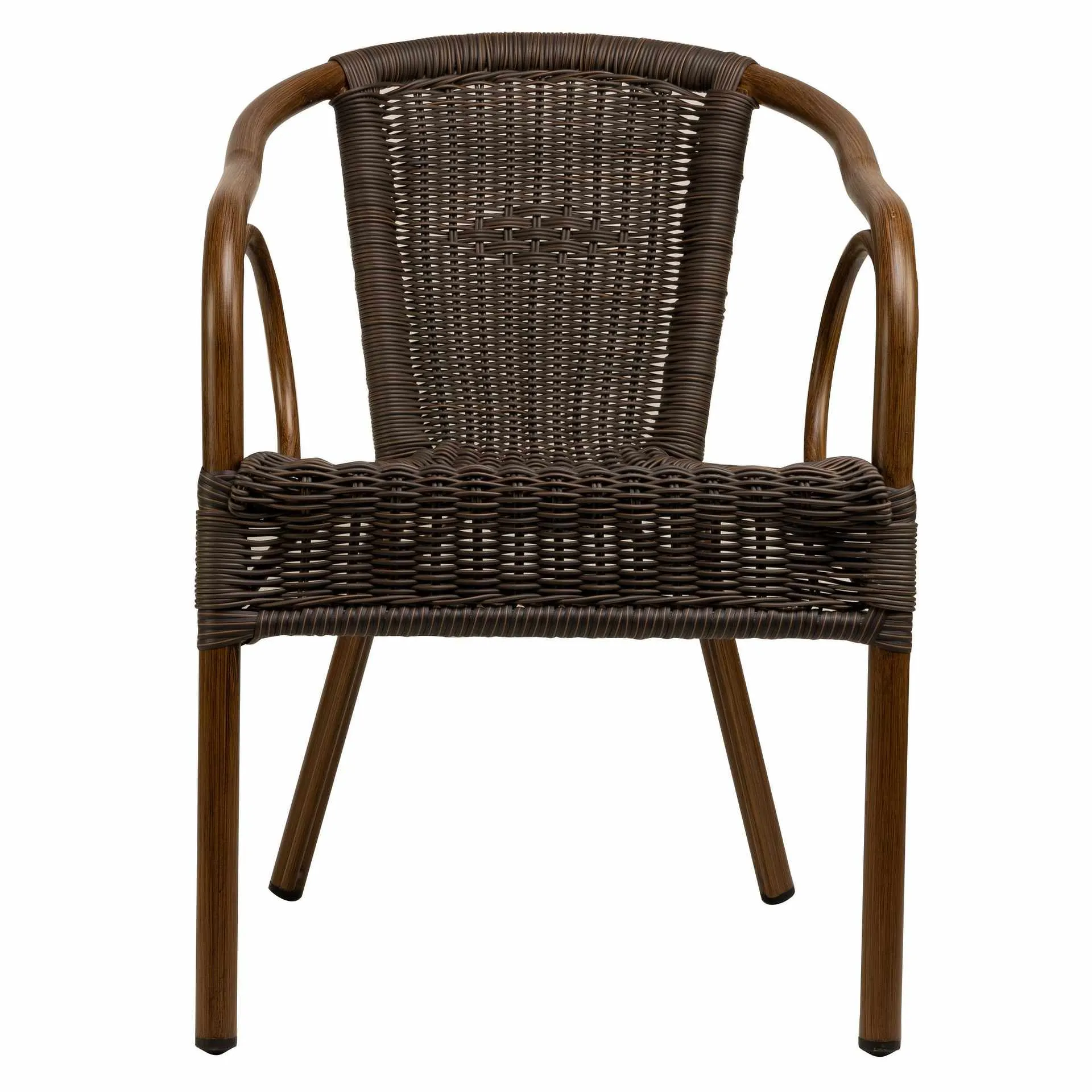 Stuhl Hulda, Gewebe coffee, Polyrattan, Terrassenstuhl, Outdoorstuhl