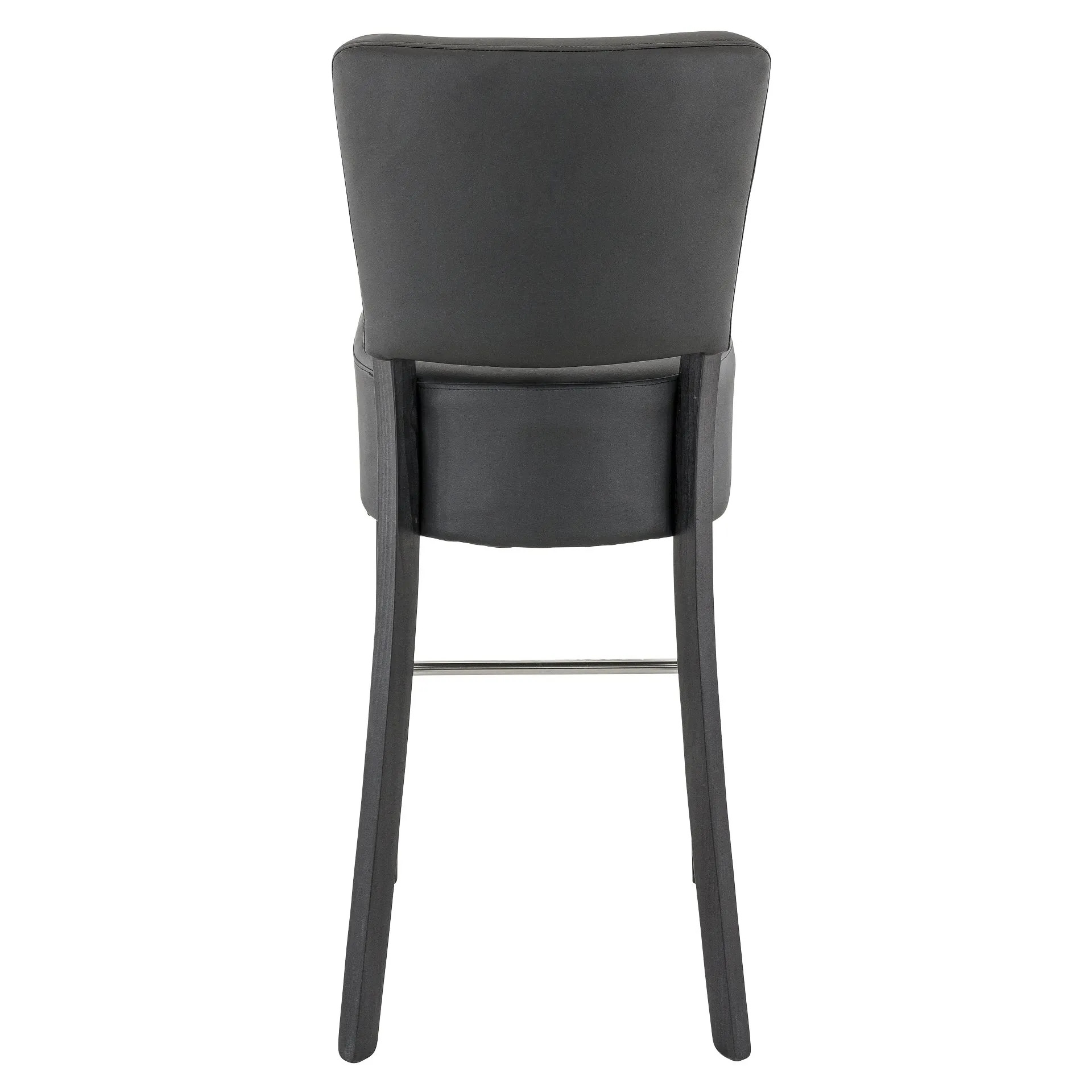 Hocker Hardy, Polster Black, Wenge, Polsterbarhocker, Gastronomiebarhocker