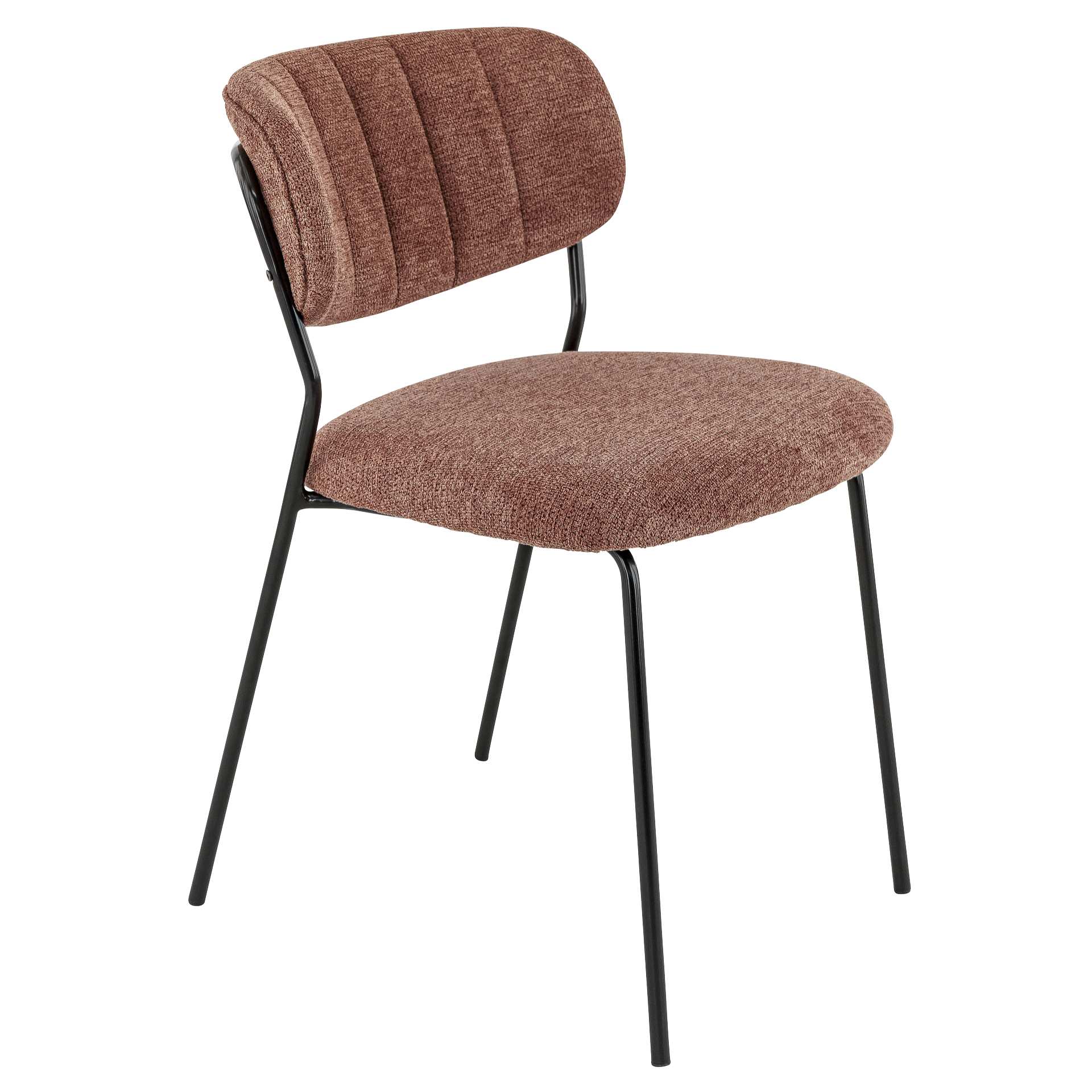 Stuhl Clinton, Polster Terra, Schwarz, Polsterstuhl, Factory Industrie Design