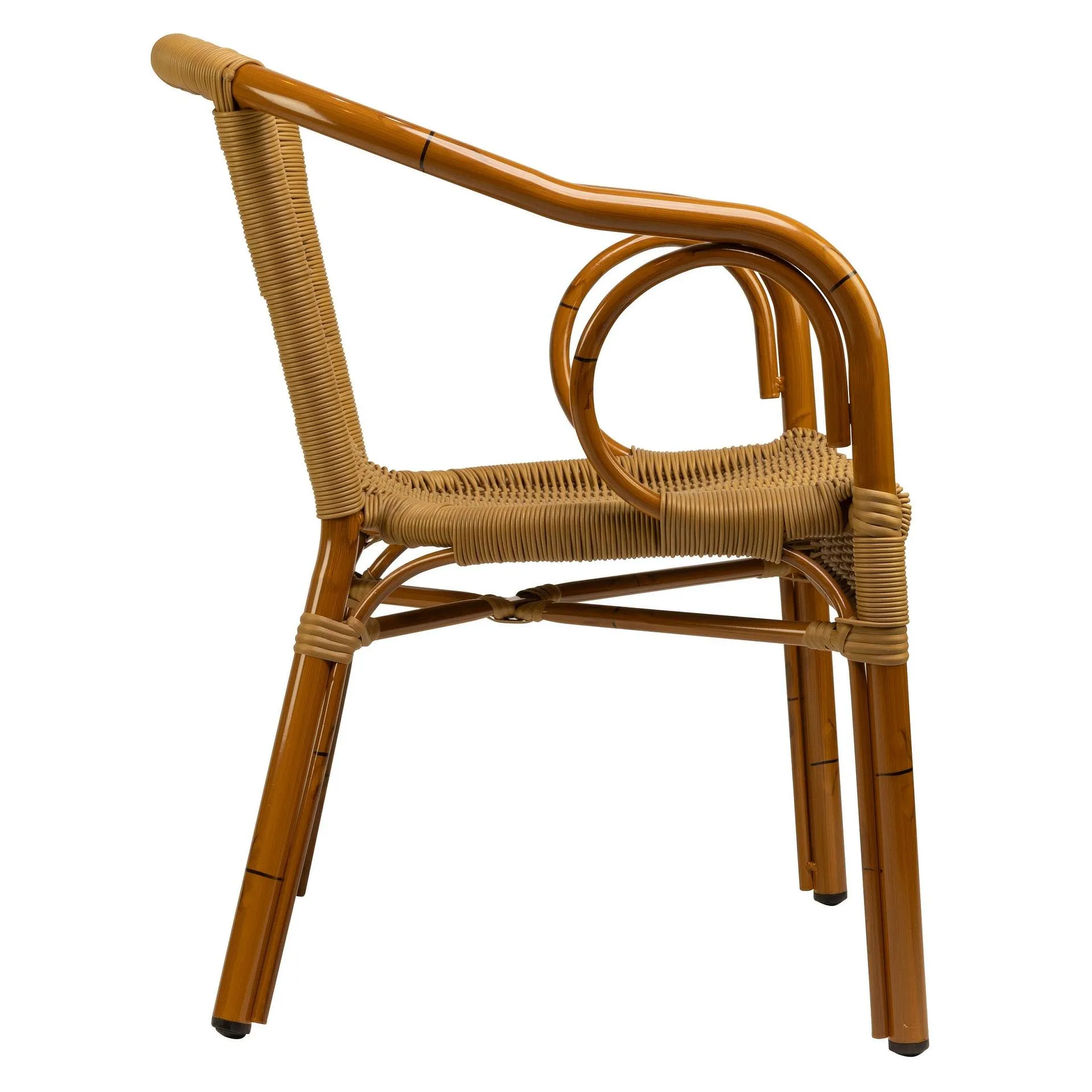 Stuhl Hulda, Gewebe natural, Polyrattan, Terrassenstuhl, Outdoorstuhl
