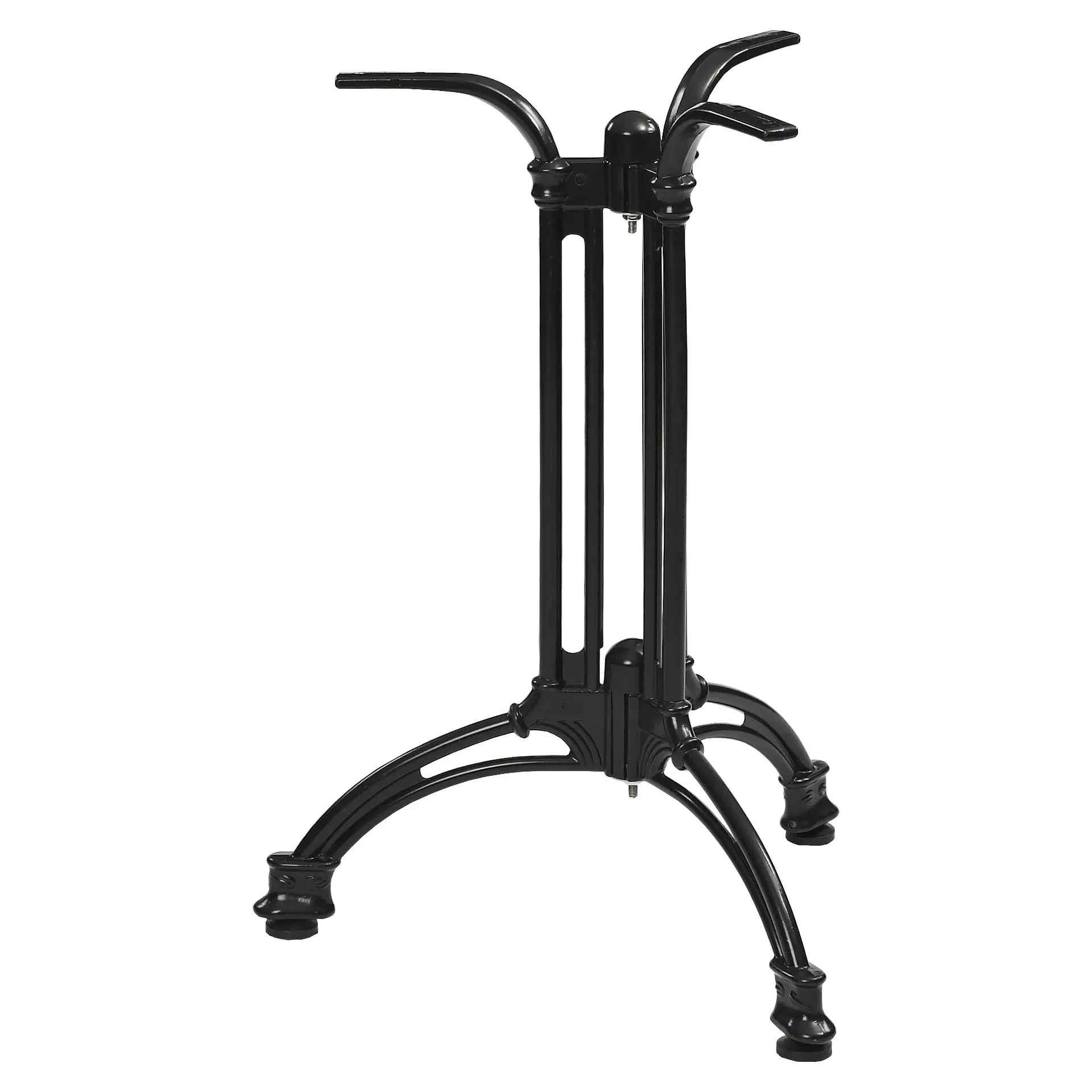 CLASSIC-Serie: Tischgestell Kent-3 Gussaluminium schwarz pulverbeschichtet, Outdoor, Terrasse