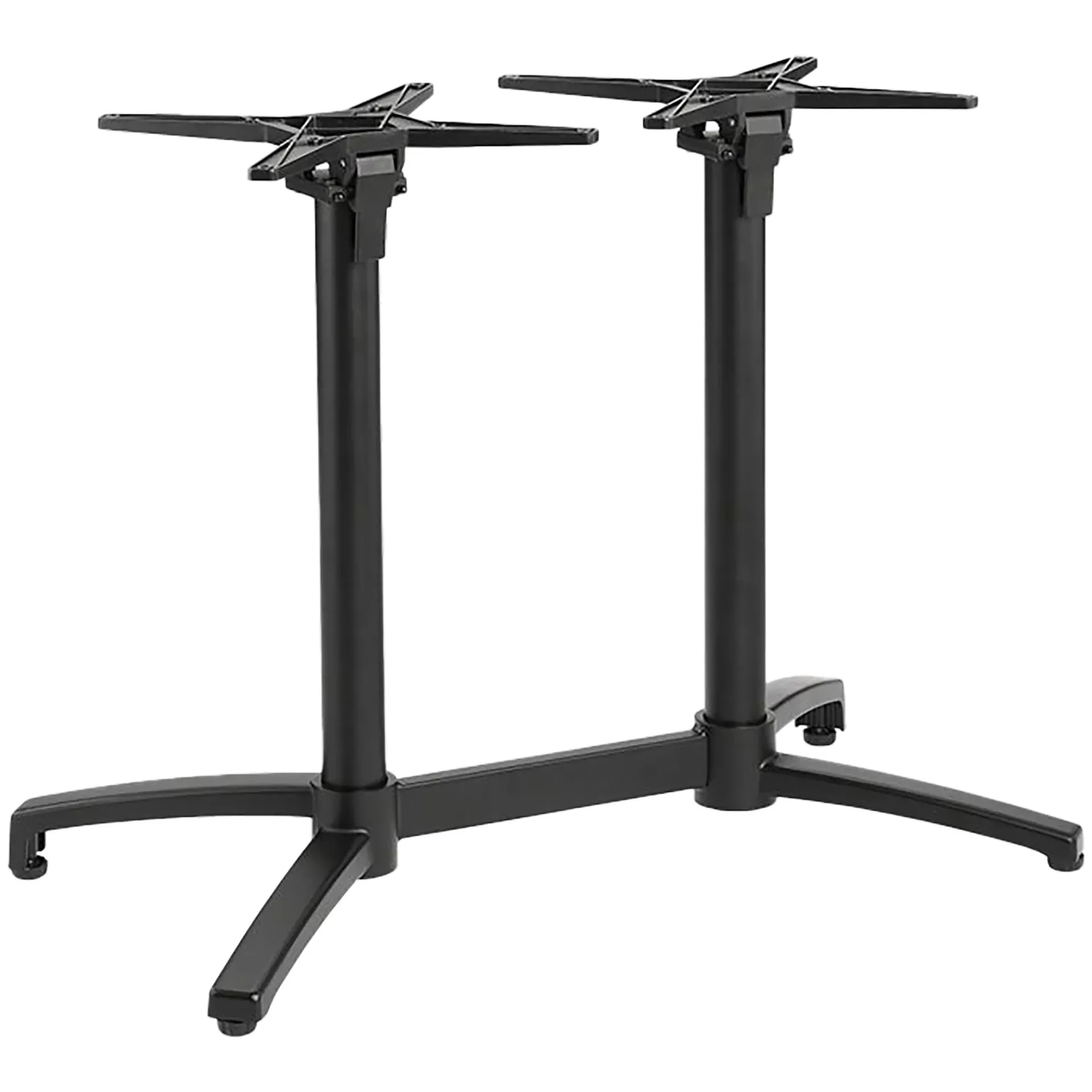 CLASSIC-Serie: Tischgestell Kalevi-2K klappbar, Aluminium schwarz pulverbeschichtet, Outdoor, Terrasse