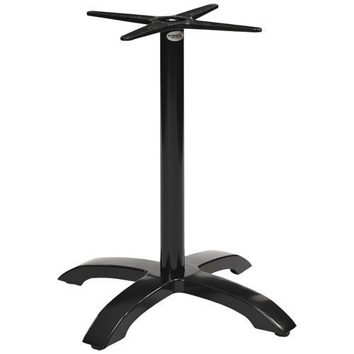 Irena-4-schwarz Gastronomie Terrassen Tischgestell Irena-4 Aluminium schwarz pulverbeschichtet, Outdoortischgestell