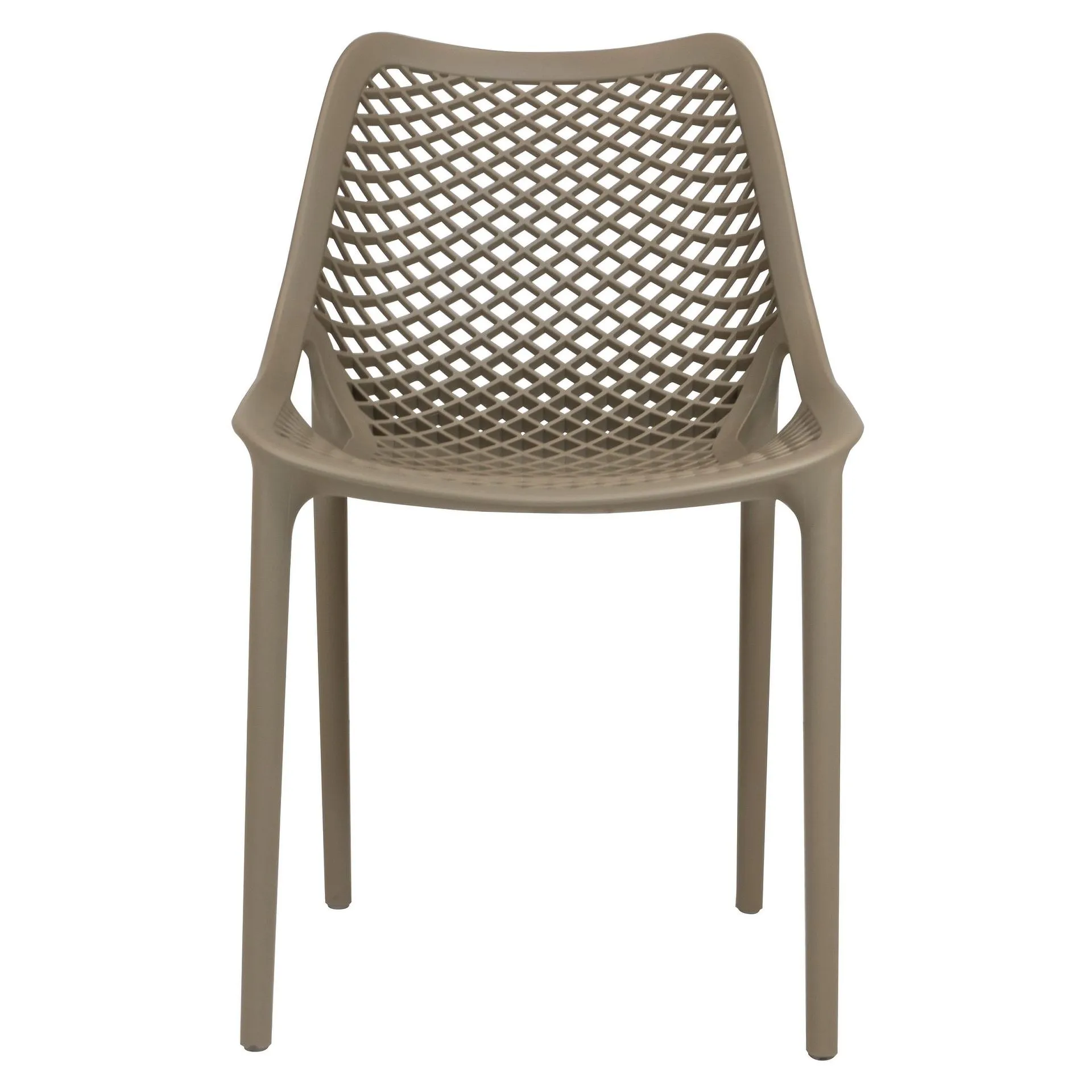 Stuhl Air Taupe FiberglasPolypropylen, Terrassenstuhl, Outdoorstuhl