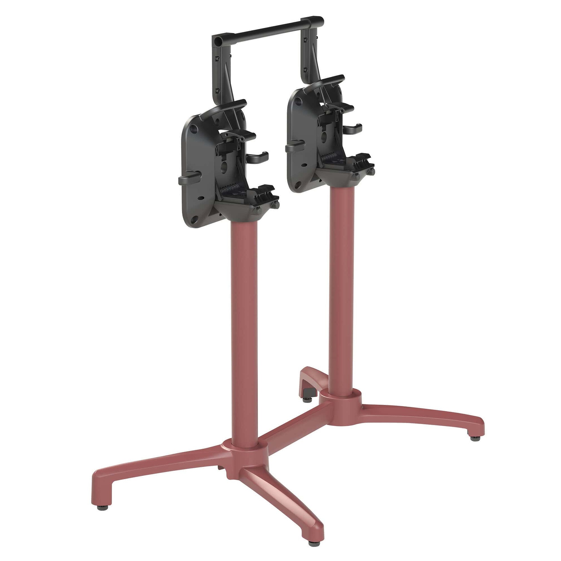 PREMIUM-Serie: Tischgestell Alva-2K klappbar Aluminium orange pulverbeschichtet, Outdoor, Terrasse