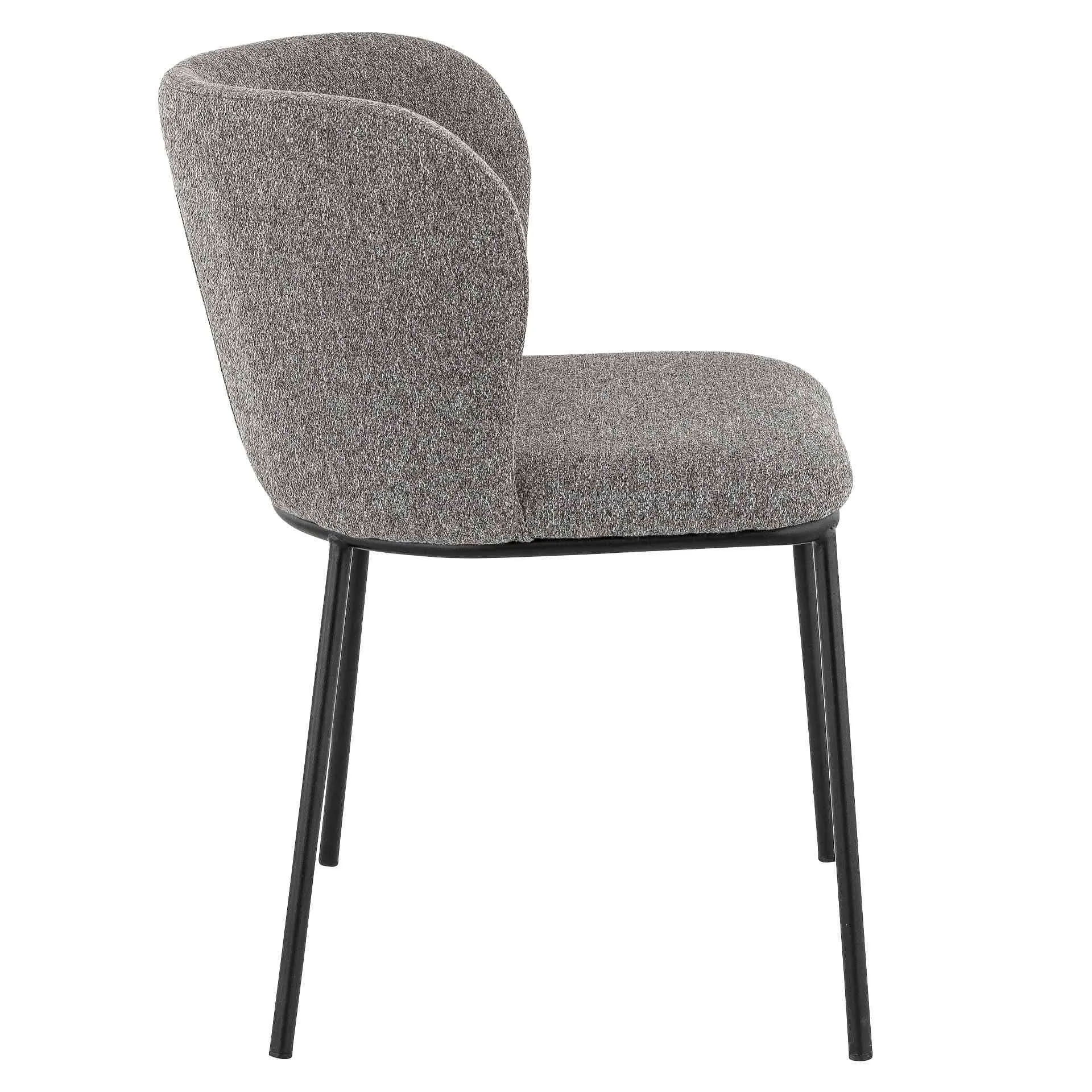 Stuhl Fado, Polster Grau, Schwarz, Polsterstuhl, Factory Industrie Design