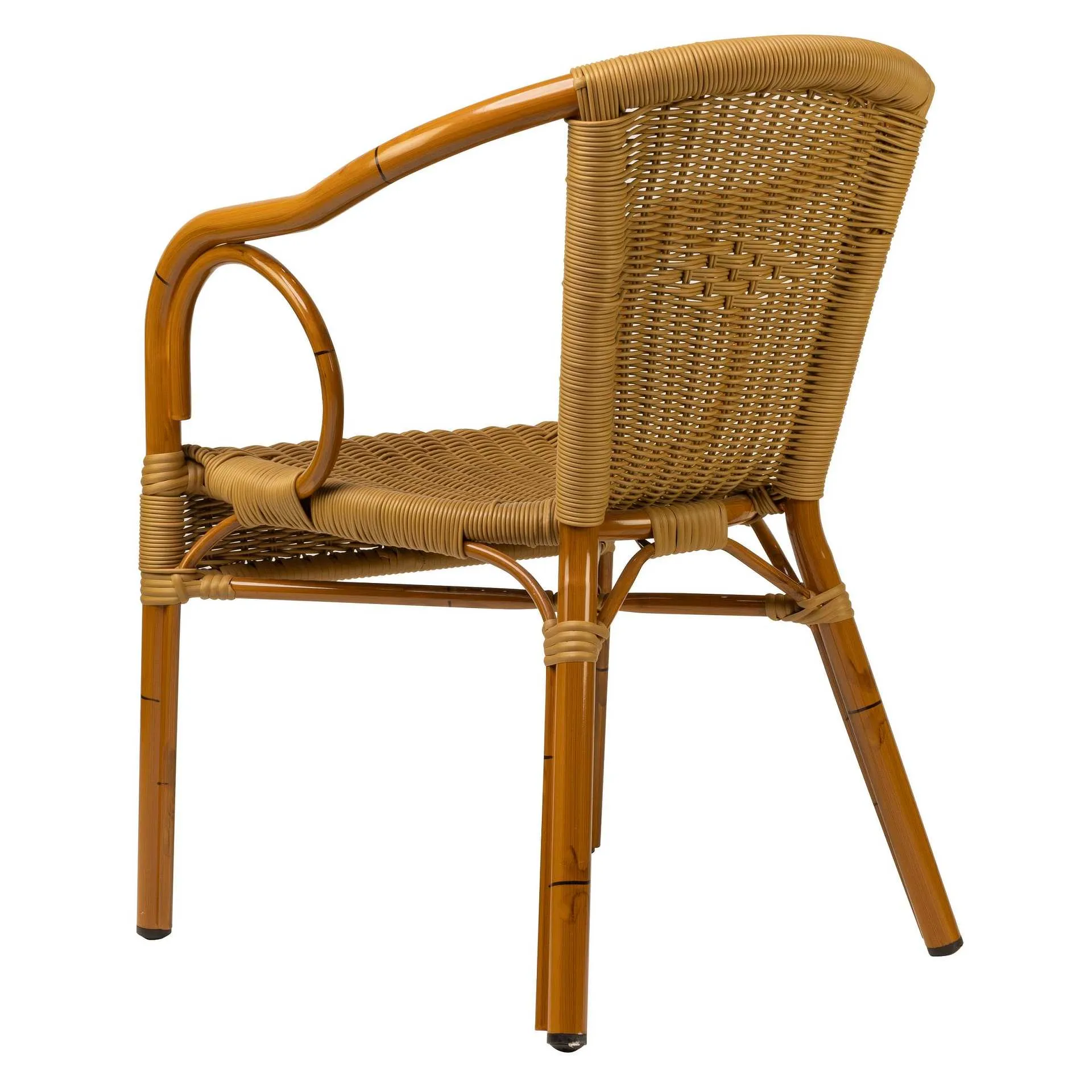 Stuhl Hulda, Gewebe natural, Polyrattan, Terrassenstuhl, Outdoorstuhl