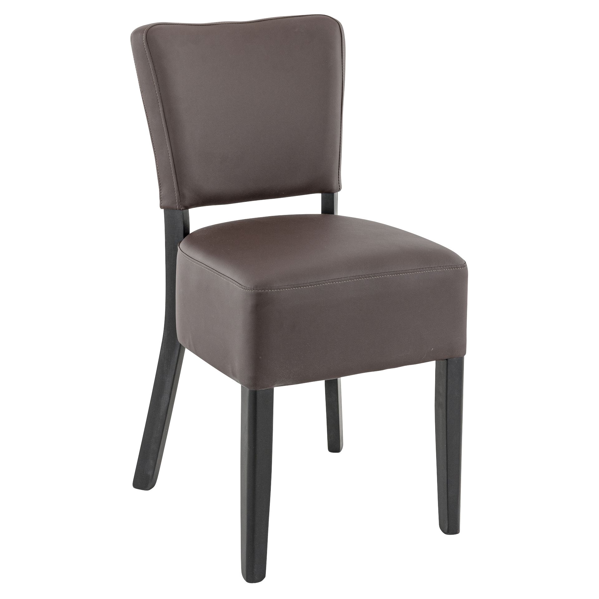 Stuhl Hardy, Polster Choco, Wenge, Polsterstuhl, Restaurantstuhl