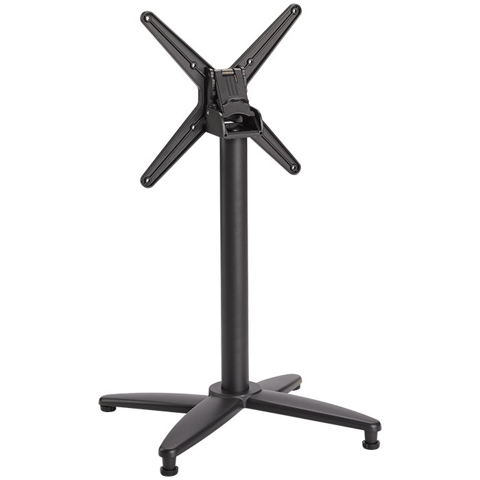 Matti-4K-anthrazit-Kipp Gastronomie Terrassen Tischgestell Matti-4K mit Klappmechanismus, Aluminium anthrazit pulverbeschichtet, Outdoortischgestell