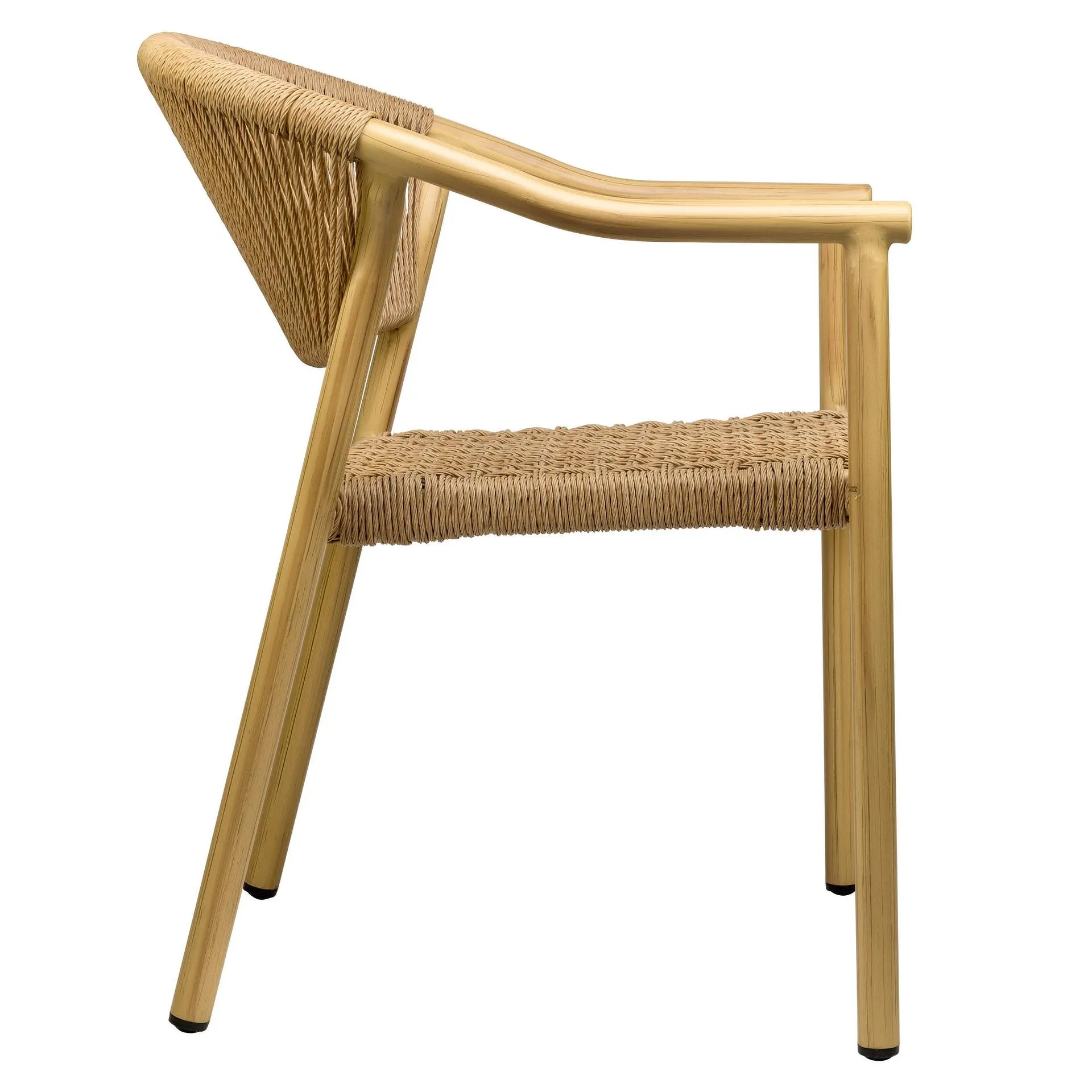 Stuhl Marlon, Geflecht natur, Seilgeflecht, Terrassenstuhl, Outdoorstuhl 