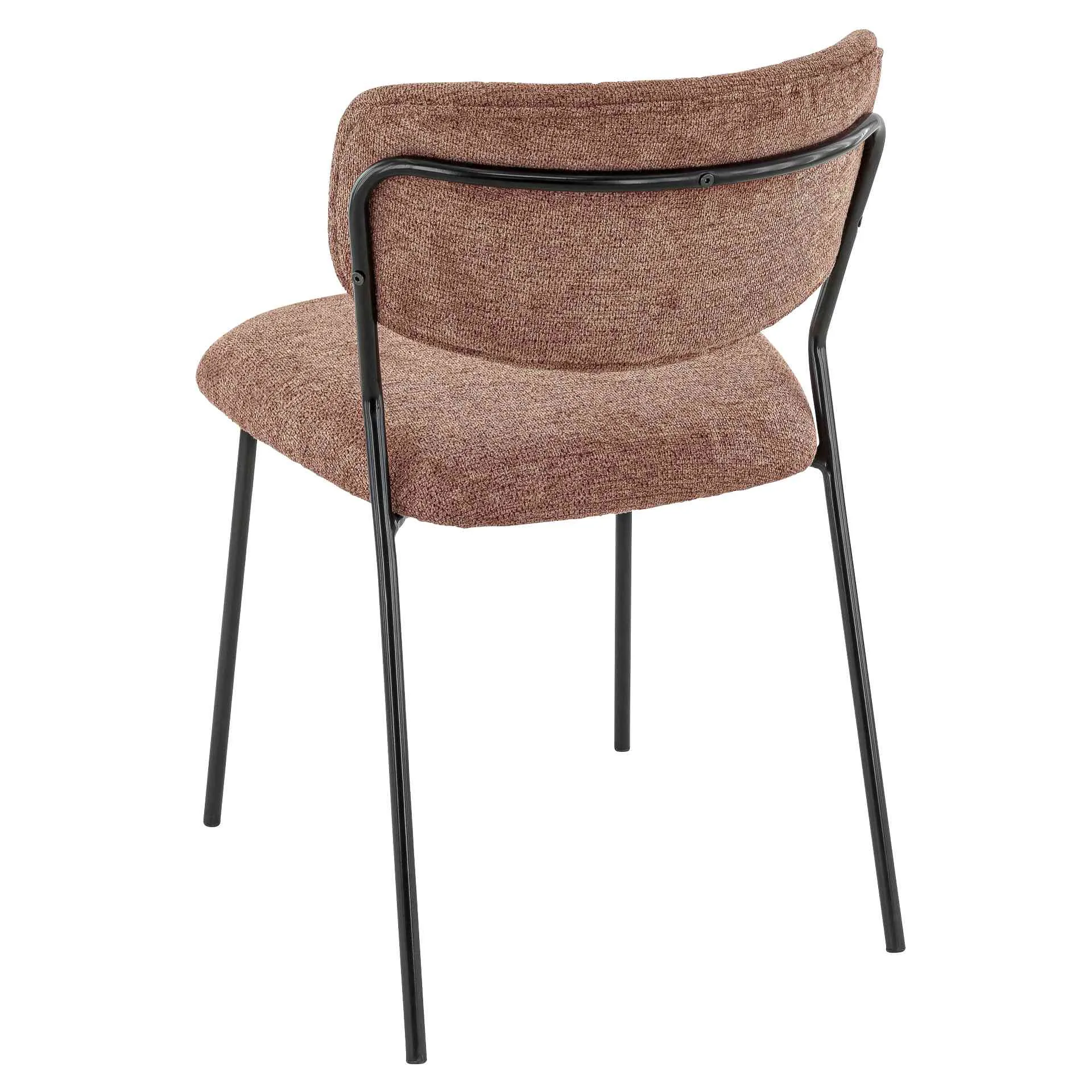 Stuhl Clinton, Polster Terra, Schwarz, Polsterstuhl, Factory Industrie Design