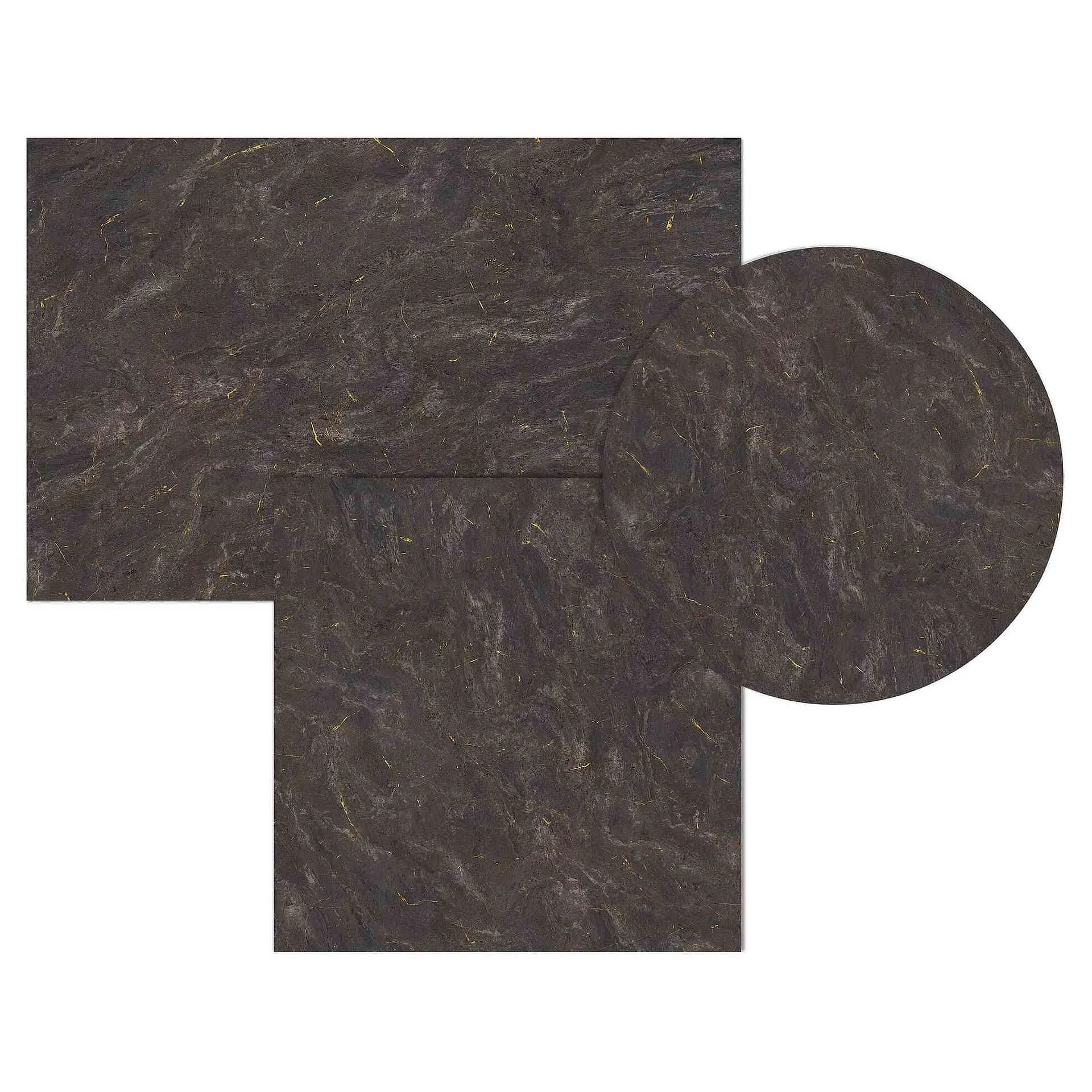 PREMIUM-Serie: Tischplatte Compact 12mm HPL Dekor Gold Dust Stone Terrassentischplatte Outdoor