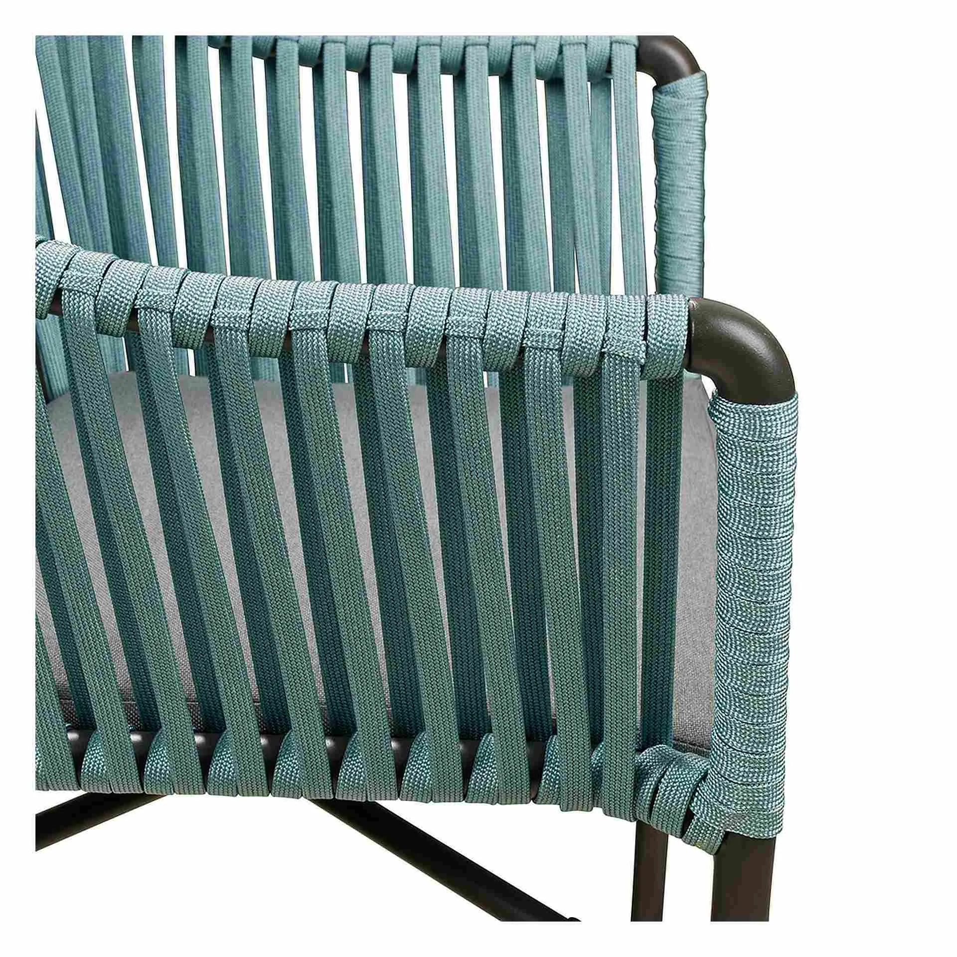 Sessel Reni NEW, Geflecht blue, Textilen, Terrassensessel, Outdoorsessel