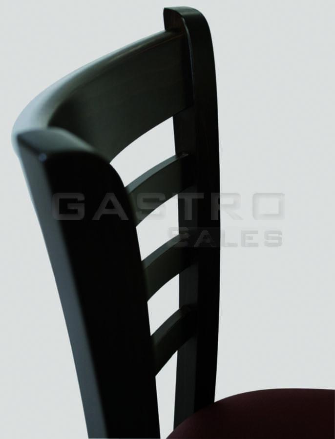 Stuhl Jona, stapelbar, Detail Lehne Seitenansicht